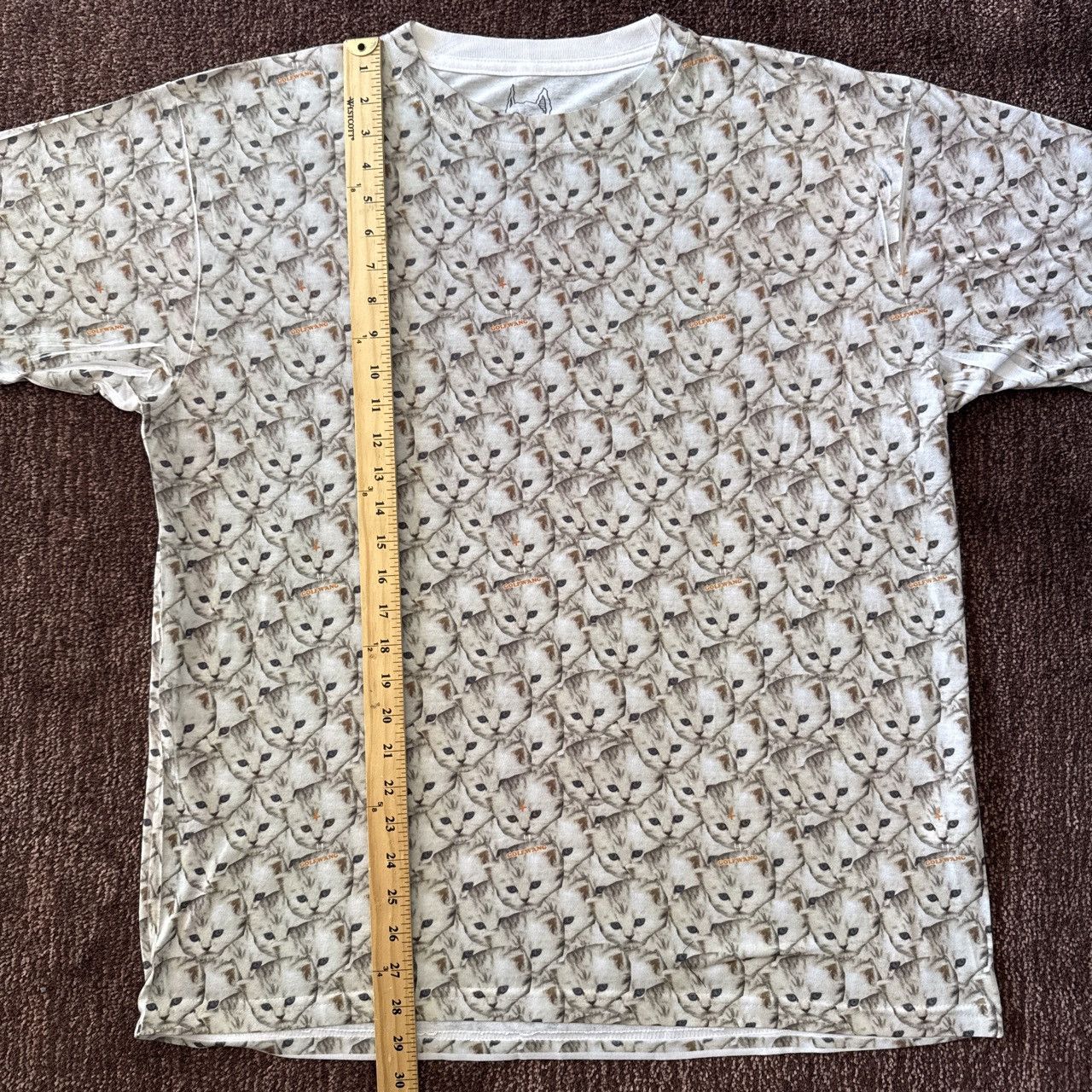 Golf Wang 2014-15 Golf Wang Kill Cat All Over Print Tee Size US XL / EU 56 / 4 - 4 Thumbnail