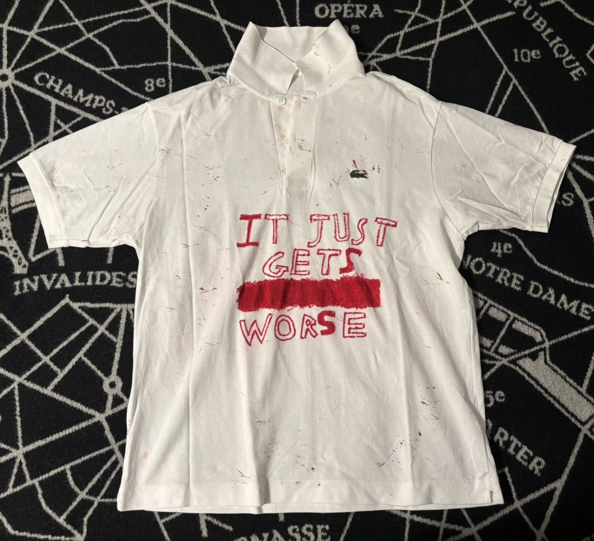 Lacoste L.12.12 It Just Gets Worse Polo White Large