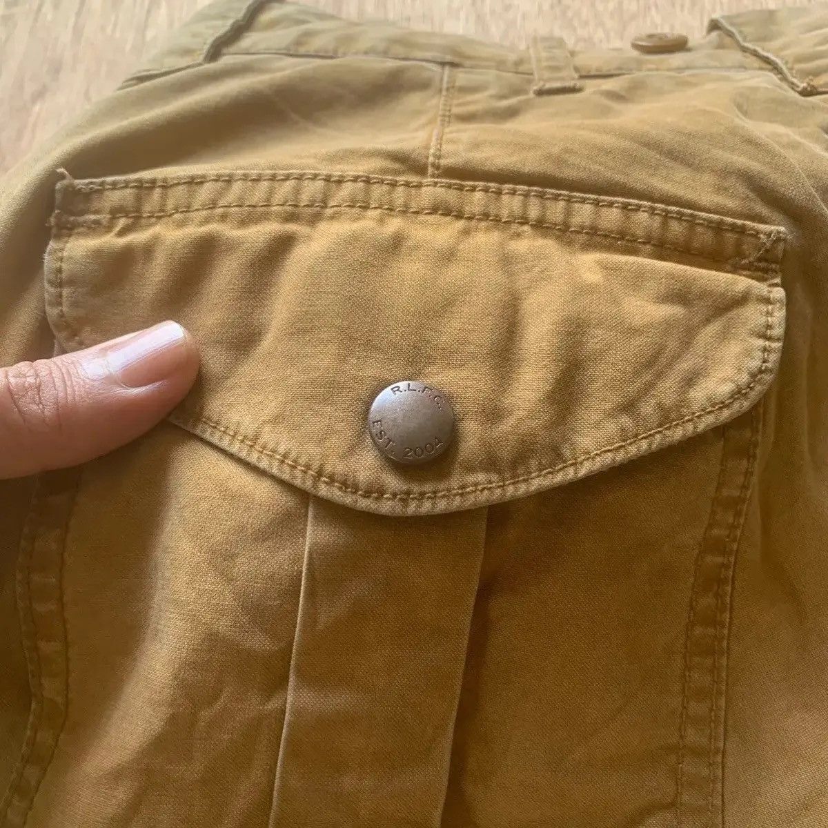 VINTAGE RUGBY POLO RALPH LAUREN DOUBLE KNEE RUSTY RARE PANTS