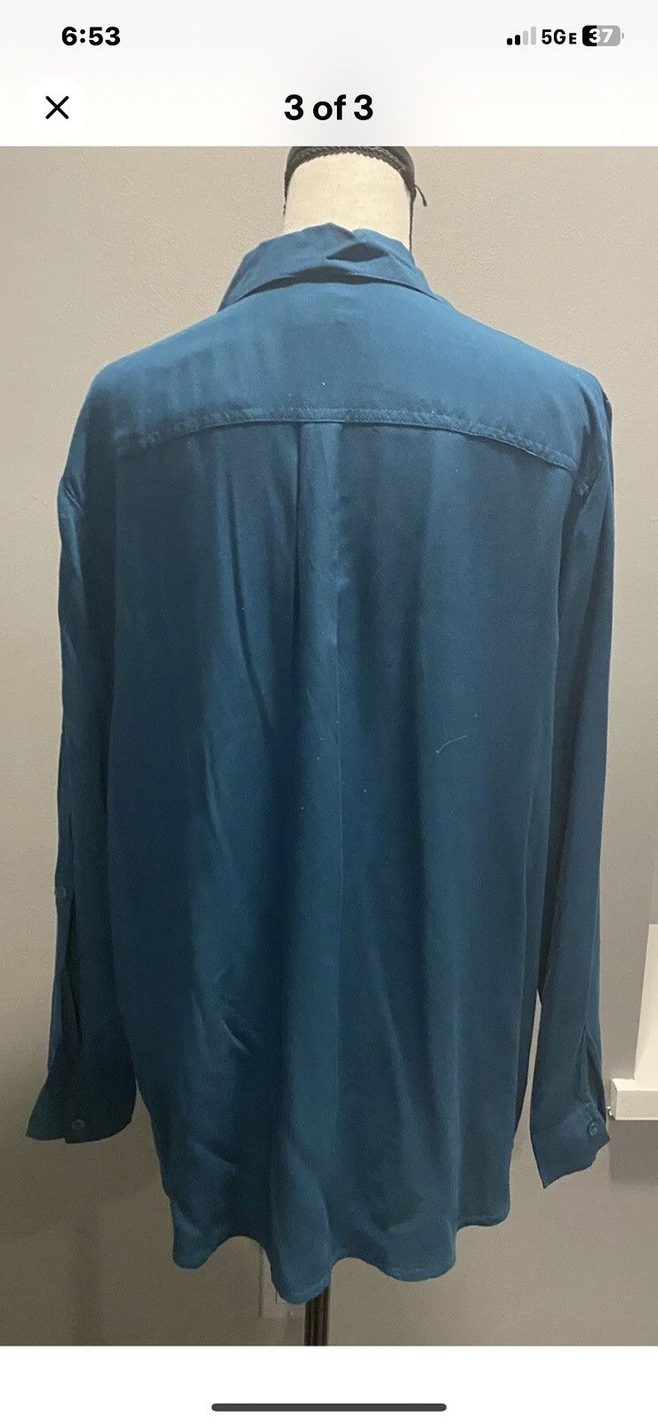 Other Trendy Green Long Sleeve Button Up Shirt Size XL / US 12-14 / IT 48-50 - 3 Thumbnail