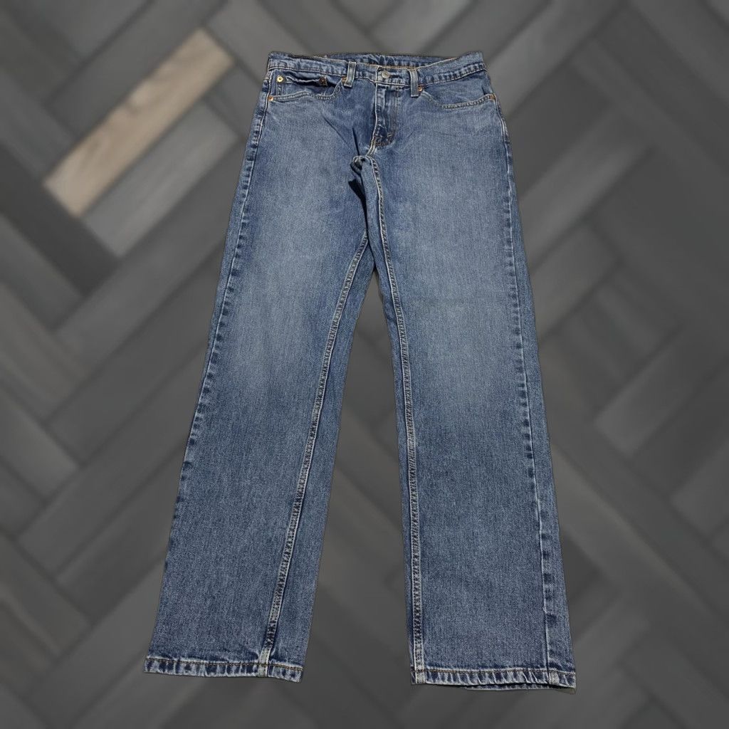 Levi's Levi's 559 Jeans Mens 32x32 Blue Denim 5-Pocket Relaxed Straight Stretch Cotton Elastodiene Size US 32 / EU 48 - 1 Thumbnail