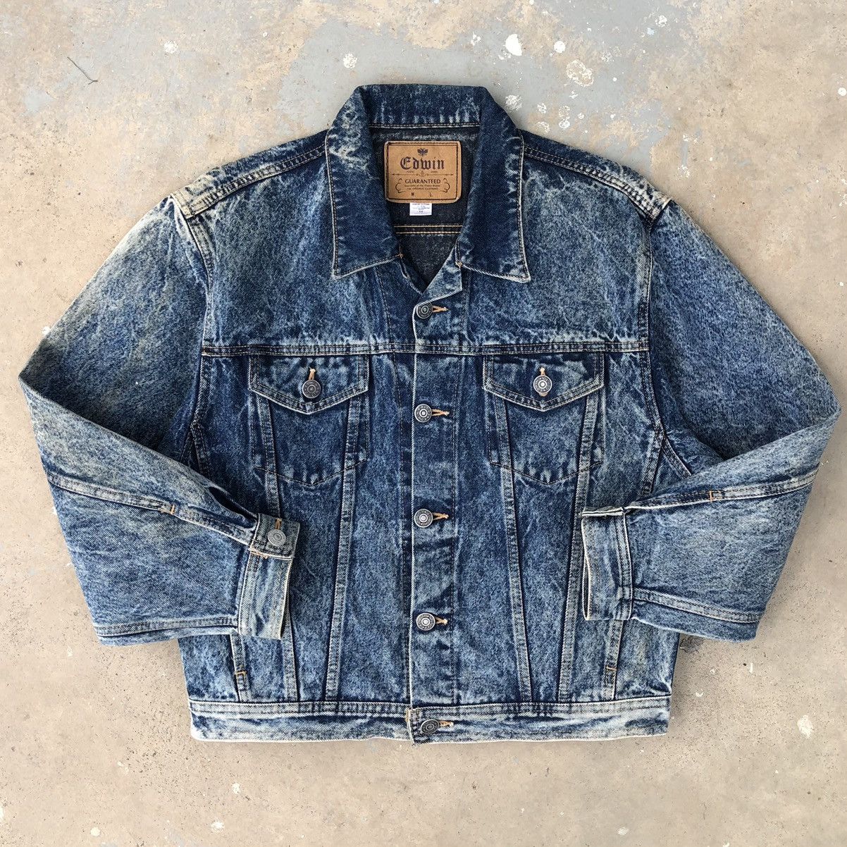 Edwin Vintage Edwin Asid Wash Trucker Denim Jacket Size US M / EU 48-50 / 2 - 4 Thumbnail