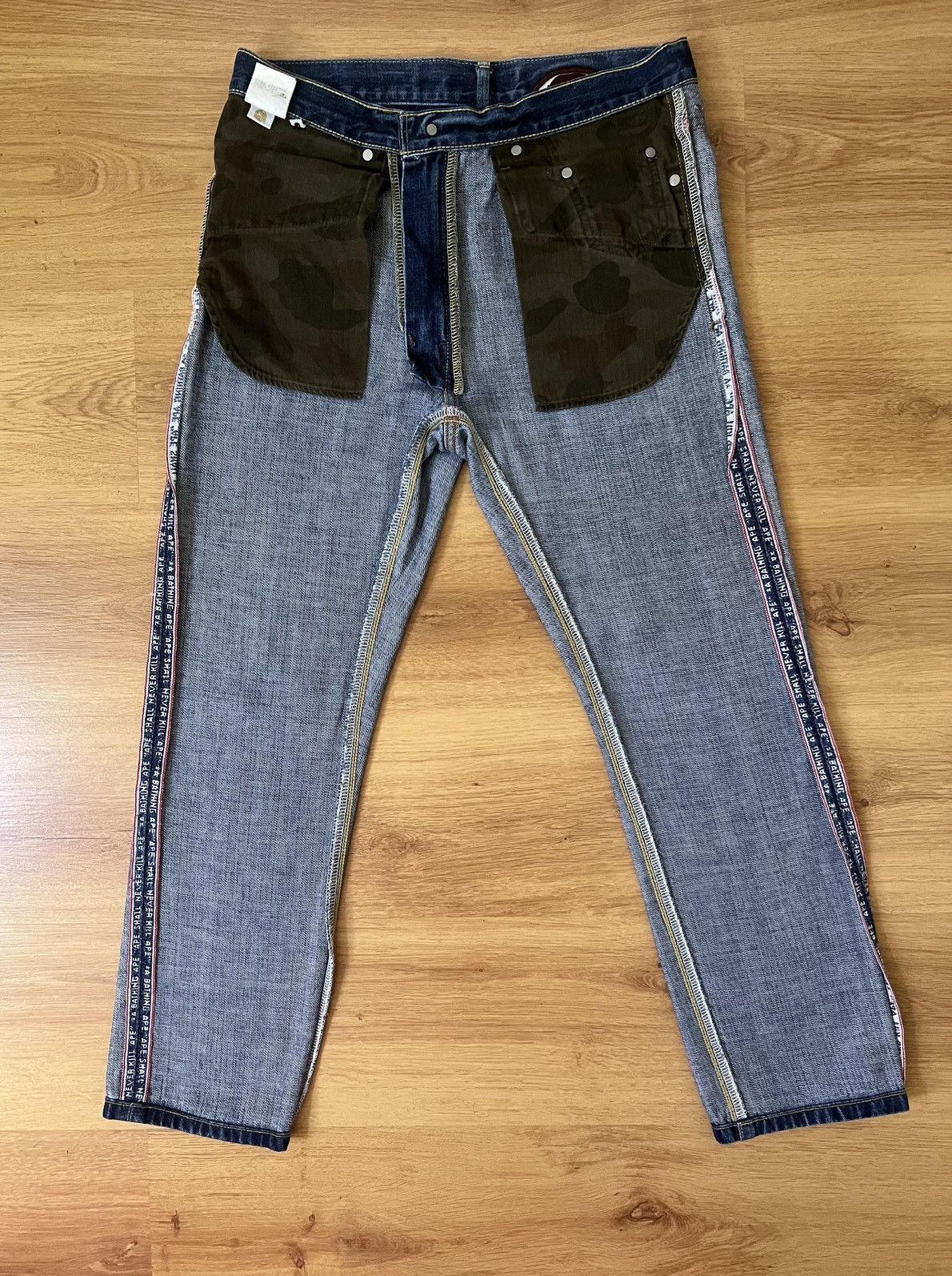 Bape BAPE 2008 Type-05 Slim Taper Jeans–S/Big Logo/Archive Rare Size US 30 / EU 46 - 8 Thumbnail