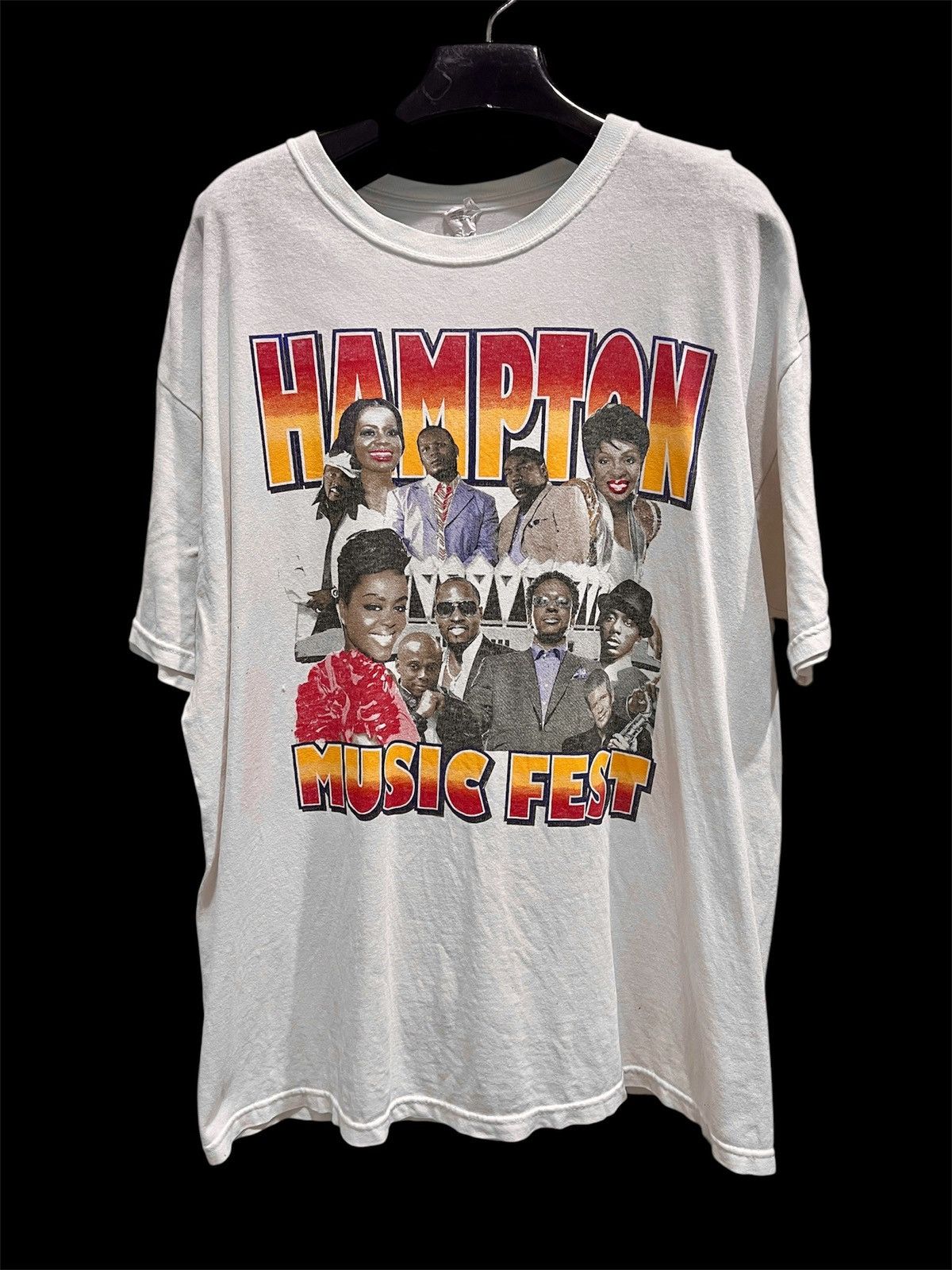 Band Tees × Rap Tees × Vintage Vintage Y2K Hampton Jazz Fest Promo Tee XL R&B Soul Hiphop Size US XL / EU 56 / 4 - 2 Thumbnail