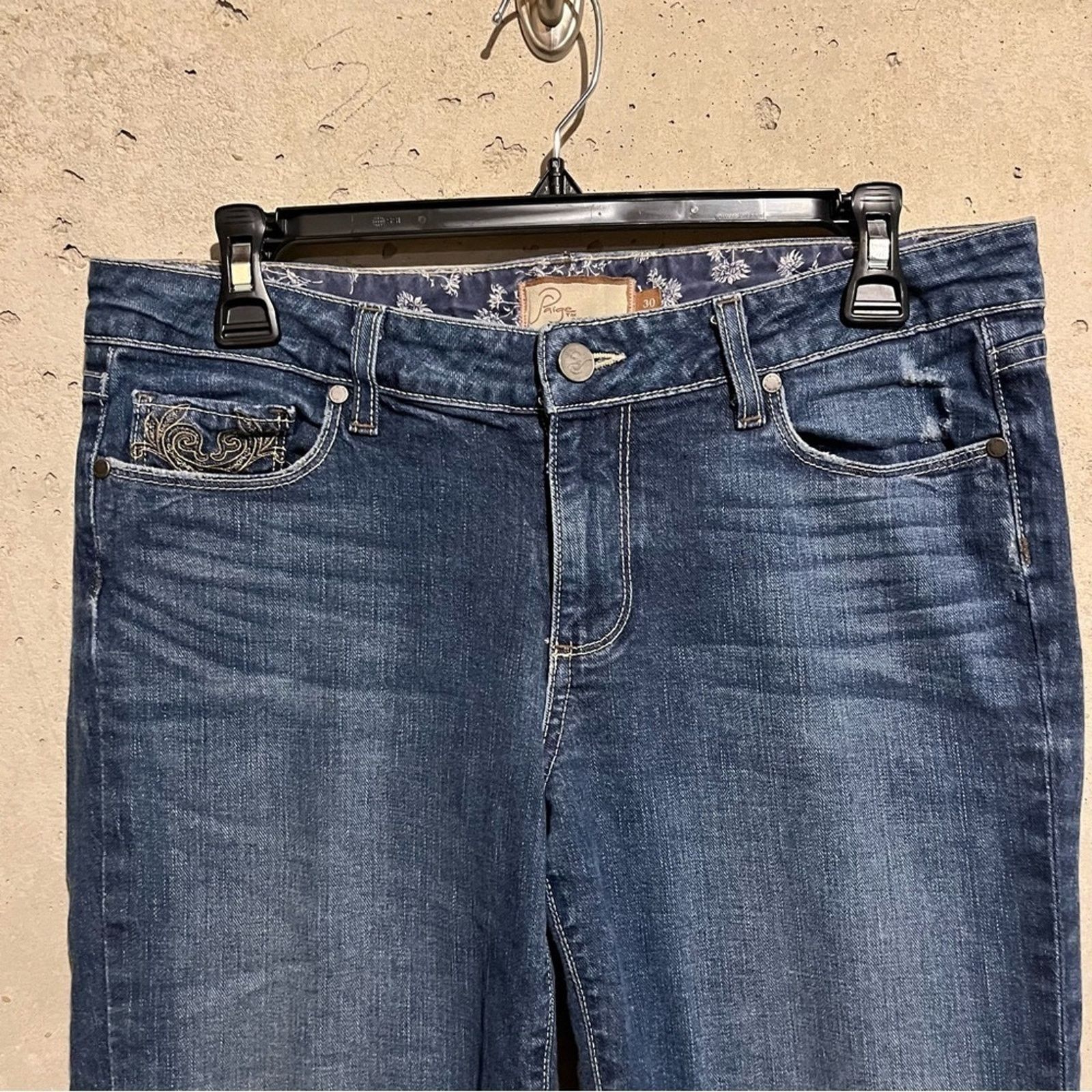 Paige Paige Premium Hollywood Hills Jeans Sz 30 Low Bootcut Size 30" / US 8 / IT 44 - 2 Thumbnail