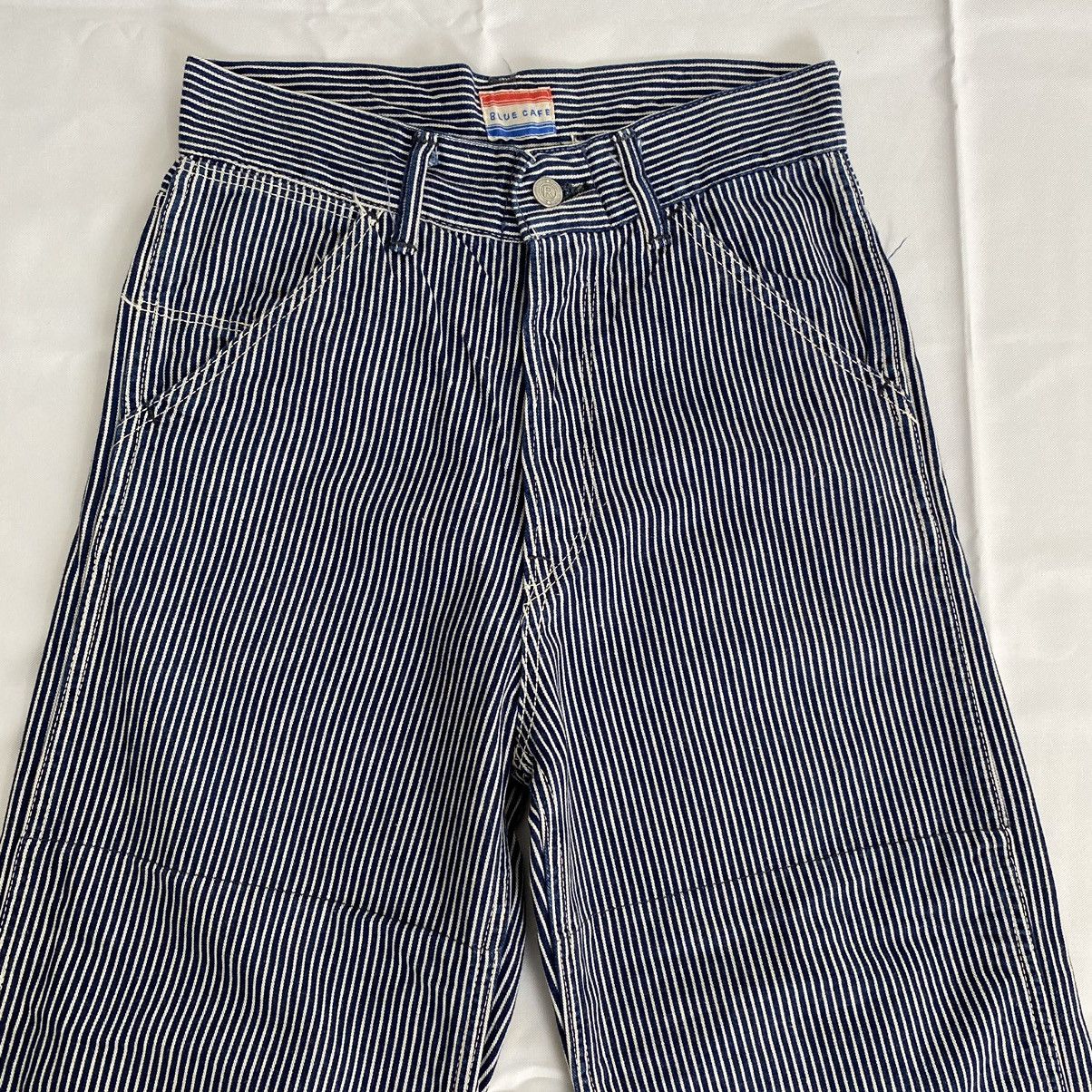 45rpm VTG 45rpm Blue Cafe Hickory Striped Workwear Denim Jeans Size US 27 - 3 Thumbnail
