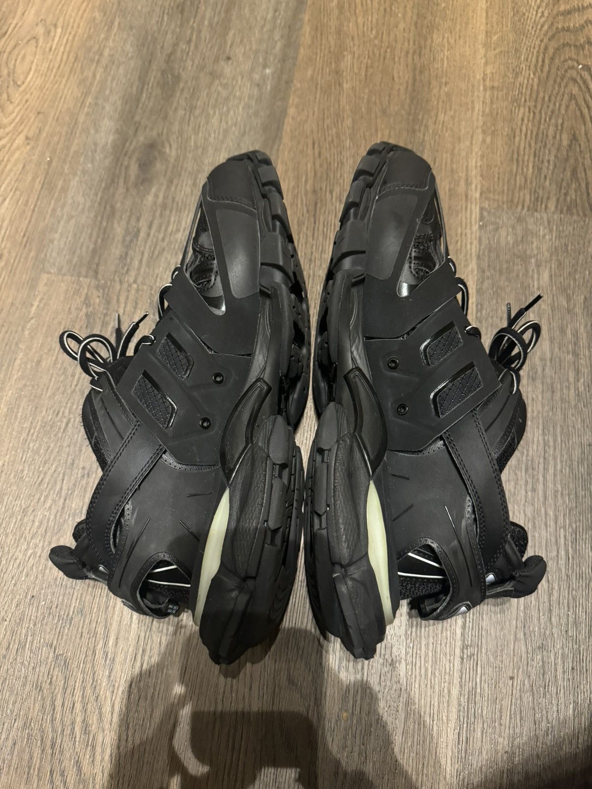 Balenciaga BALENCIAGA Black Track LED Runners Size US 12 / EU 45 - 10 Thumbnail