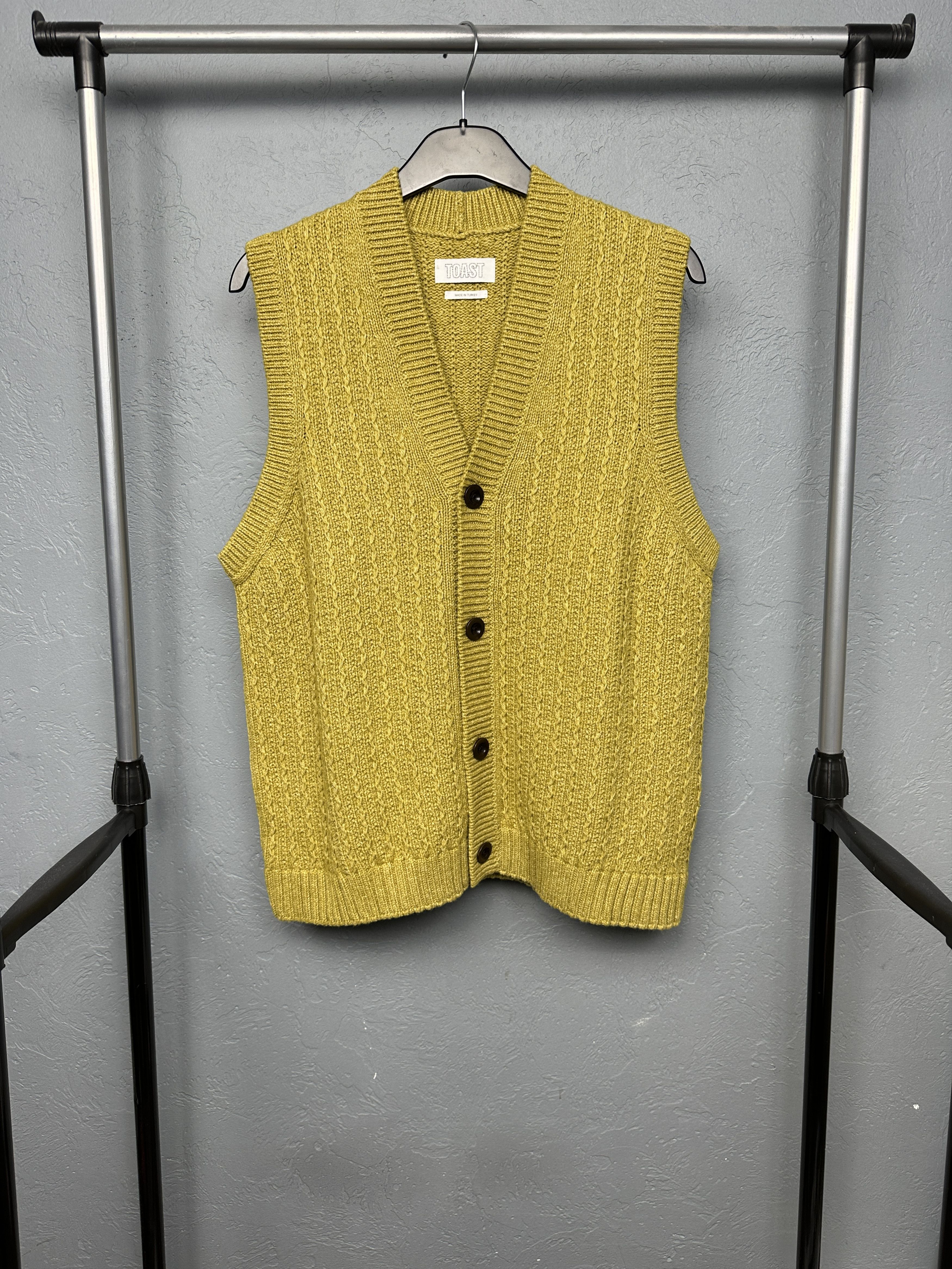 Other Toast Womens Wool Cotton Knit Waistcoat Vest Size M / US 6-8 / IT 42-44 - 1 Thumbnail