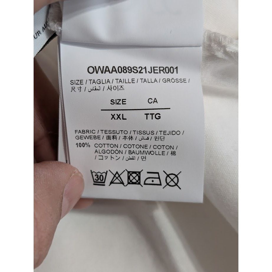 Off-White o1rshd1 Flowers Arrows Reg Tee Shirt in White/Blue Size US XXL / EU 58 / 5 - 16 Thumbnail