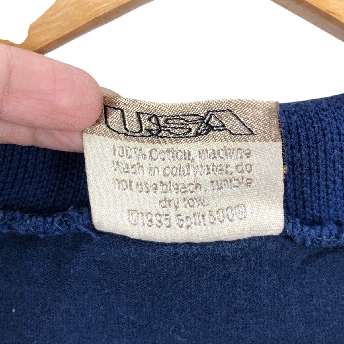 Split Vintage 90s SPLIT Skateboard Collar Tee Size L Size US L / EU 52-54 / 3 - 6 Thumbnail