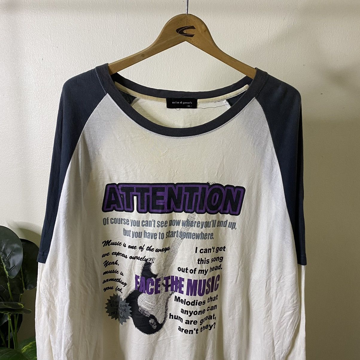 If Six Was Nine MindGames Face The Music Hysteric Glamour Style LS T Shirt Size US XL / EU 56 / 4 - 2 Thumbnail