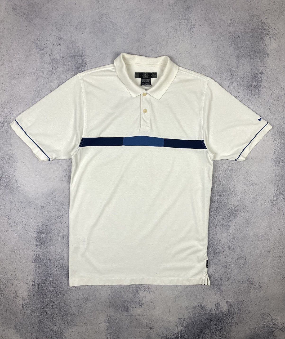 Nike Vintage 00s Nike Golf Swoosh Drill Y2K Polo Shirt Tee Size US M / EU 48-50 / 2 - 2 Thumbnail