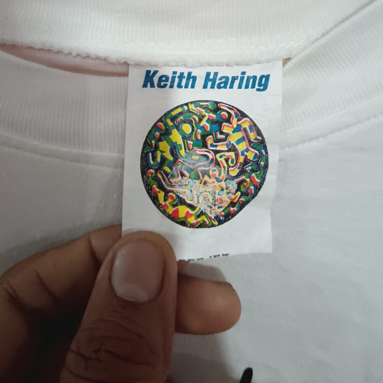 Keith Haring × Vintage Vintage 90s Keith Haring Size US L / EU 52-54 / 3 - 4 Thumbnail
