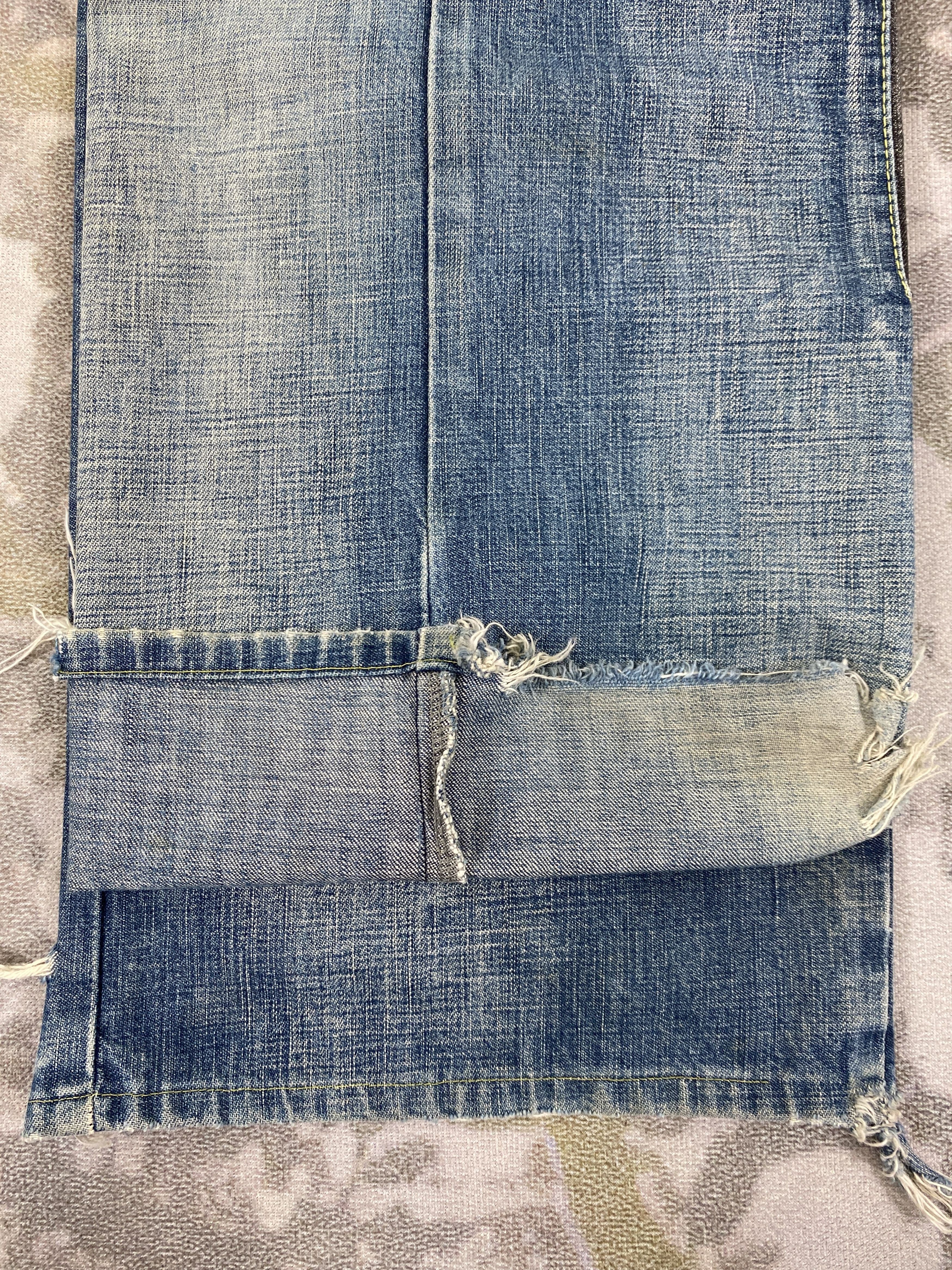 Hysteric Glamour Vintage Yen Jeans Patchwork Baggy 34x30.5 Denim- JN3576 Size US 34 / EU 50 - 13 Thumbnail