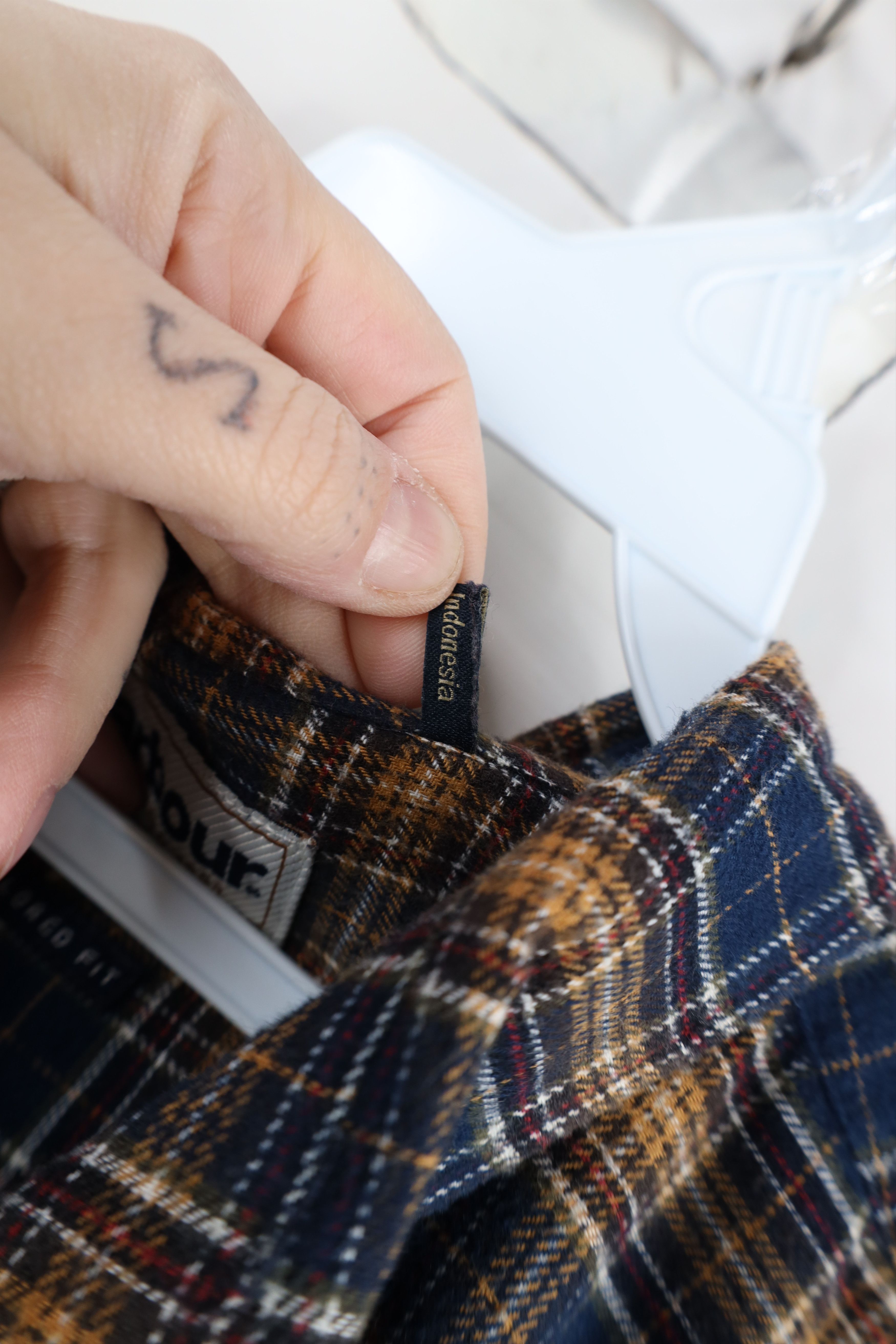 Barbour × Vintage Vintage Barbour Fit Collared Flannel Button Down Shirt Size US XXL / EU 58 / 5 - 9 Thumbnail