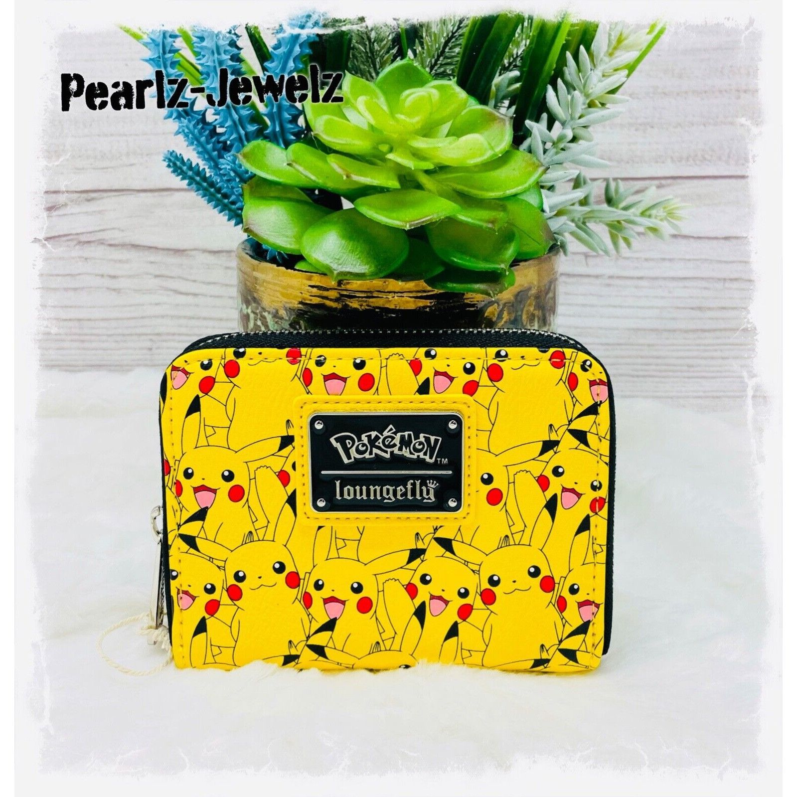 Disney Loungefly Pokemon Pikachu All-Over-Print Small Zip-Around Wa Size ONE SIZE - 2 Thumbnail