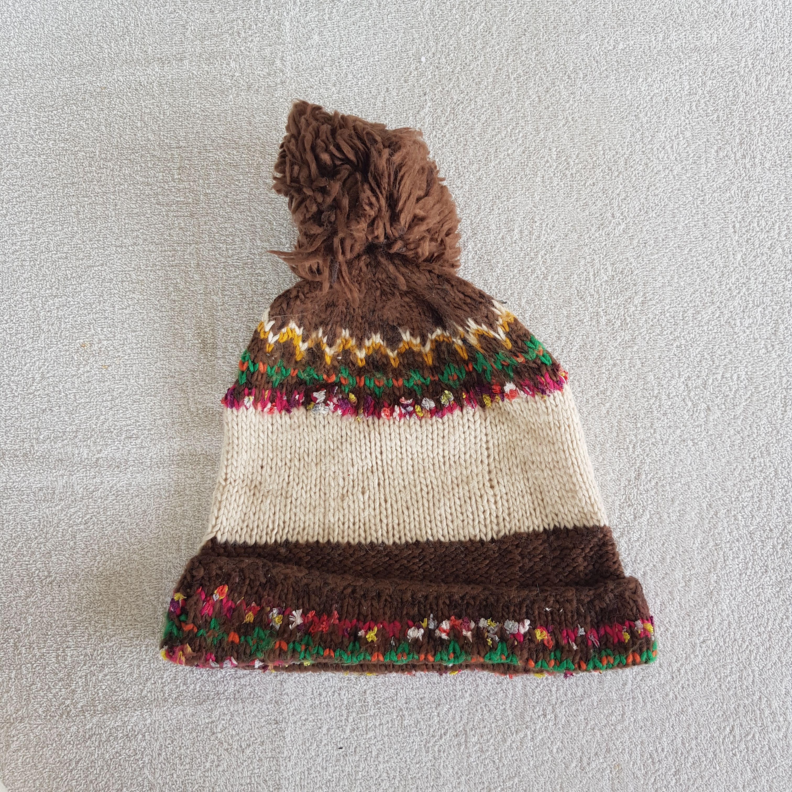 Homespun Knitwear Vintage Sweat Beanie Slouchy Crochet Snow Caps Hats. Size ONE SIZE - 5 Thumbnail