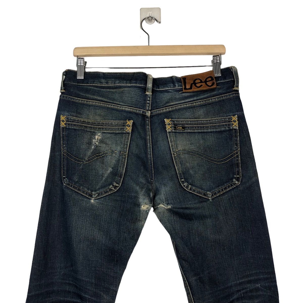 Japanese Brand 🔥VINTAGE DENIM LEE SELVEDGES RED LINE BIKER WEAR Size US 30 / EU 46 - 10 Thumbnail