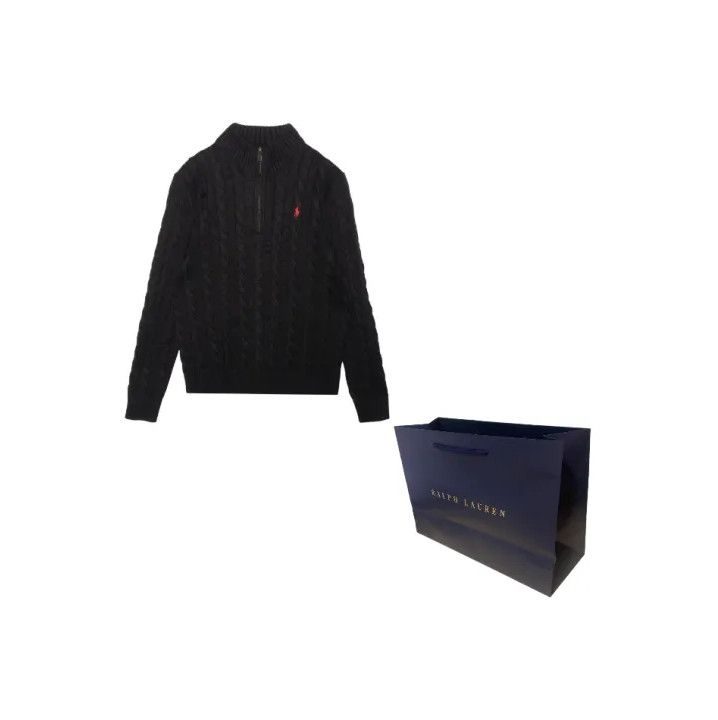 Polo Ralph Lauren Polo Ralph Lauren Cable Knit Quarter-Zip Turtleneck Sweater Size US XL / EU 56 / 4 - 1 Thumbnail