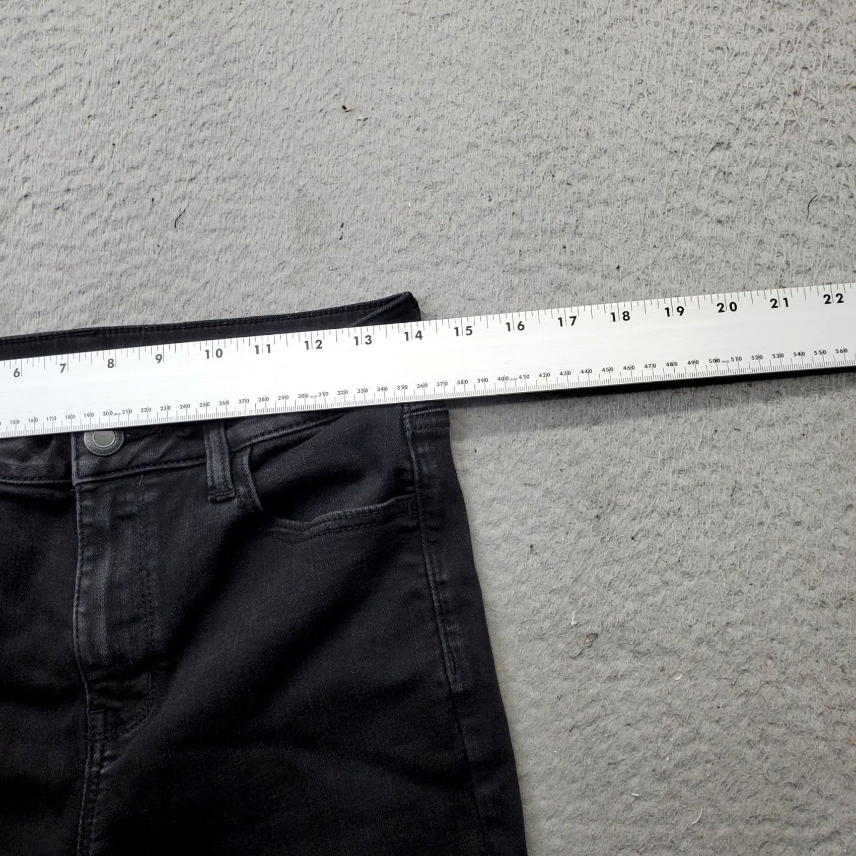American Eagle Outfitters American Eagle Outfitters Skinny Jeans Womens 8 Black Denim Stretch Distressed Regular Fit Size 30" / US 8 / IT 44 - 6 Thumbnail