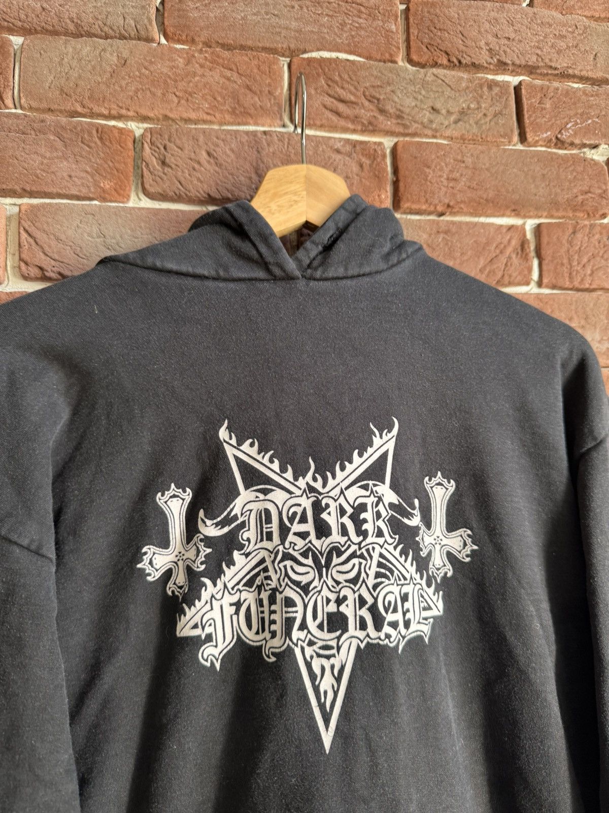 Band Tees Rare Vintage 00s Dark Funeral Logo Black Metal Band Hoodie L Size US XL / EU 56 / 4 - 3 Thumbnail