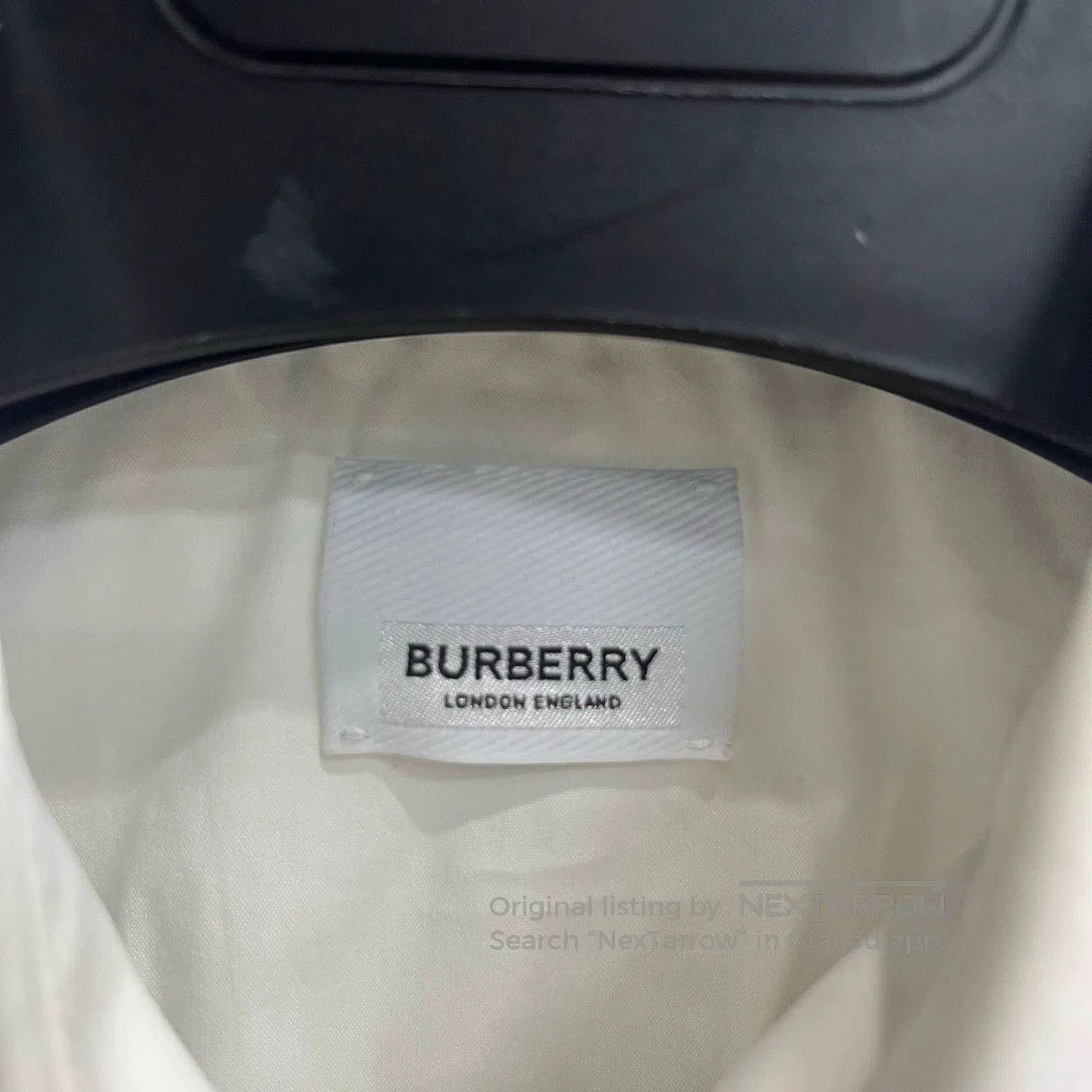 Burberry Burberry White Logo Cotton Long Sleeve Shirt. Size US S / EU 44-46 / 1 - 3 Thumbnail