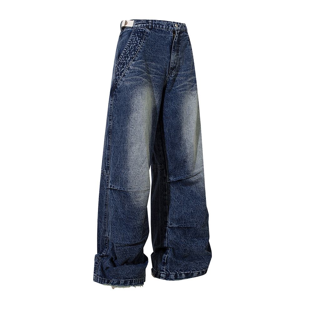 Japanese Brand × Jean Harajuku Washed Vintage Blue Baggy Size US 29 - 1 Thumbnail