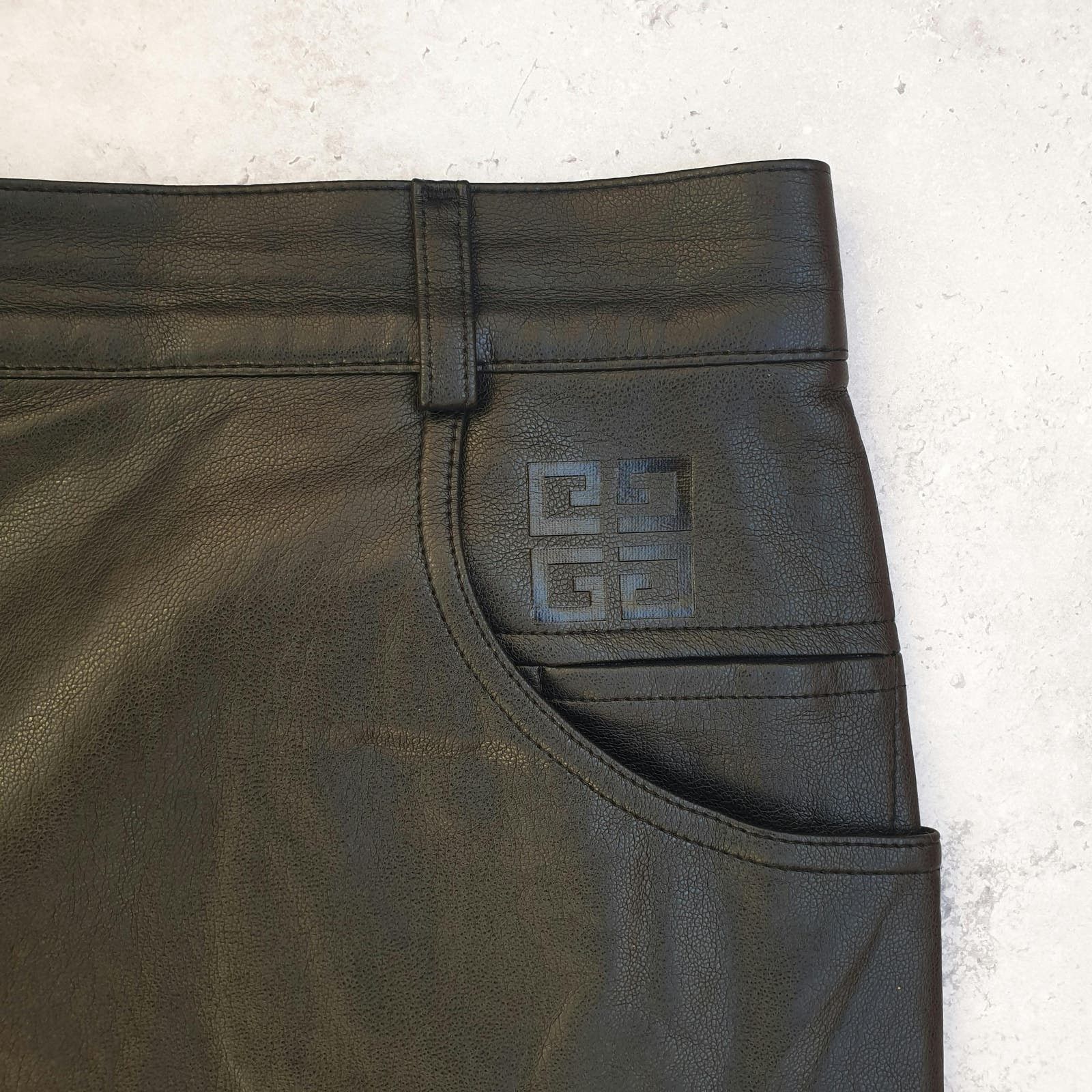 Givenchy Givenchy Faux Leather Pants Size 38" / US 16 / IT 52 - 3 Thumbnail