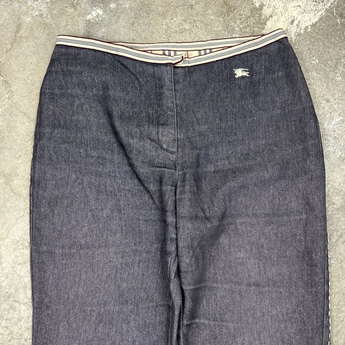 Burberry × Vintage 1990s Burberry - Flared Denim Jeans Size US 26 / EU 42 - 4 Thumbnail