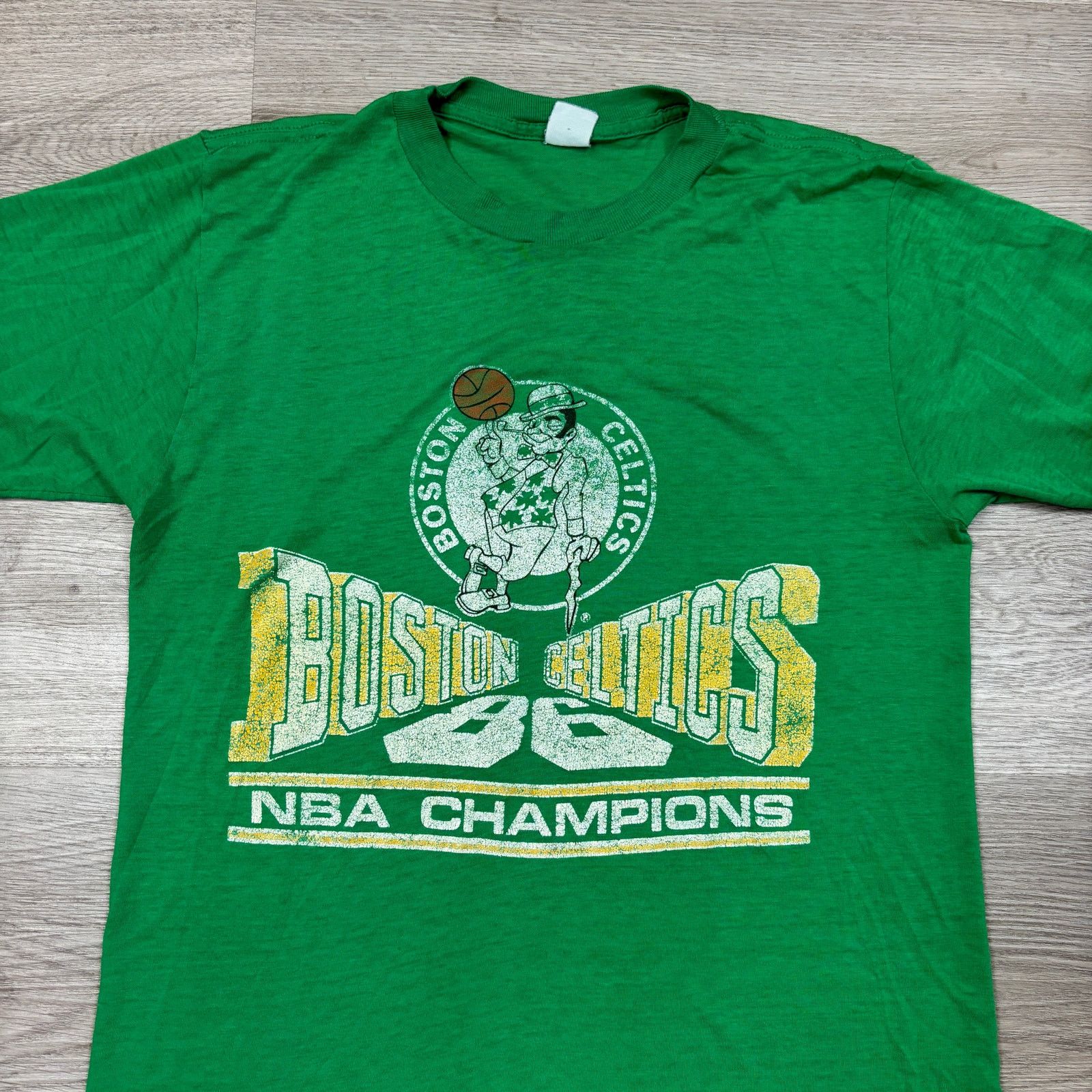 NBA × Vintage VTG 80s Boston Celtics NBA 1986 Champions Shirt Men's Small Size US S / EU 44-46 / 1 - 2 Thumbnail