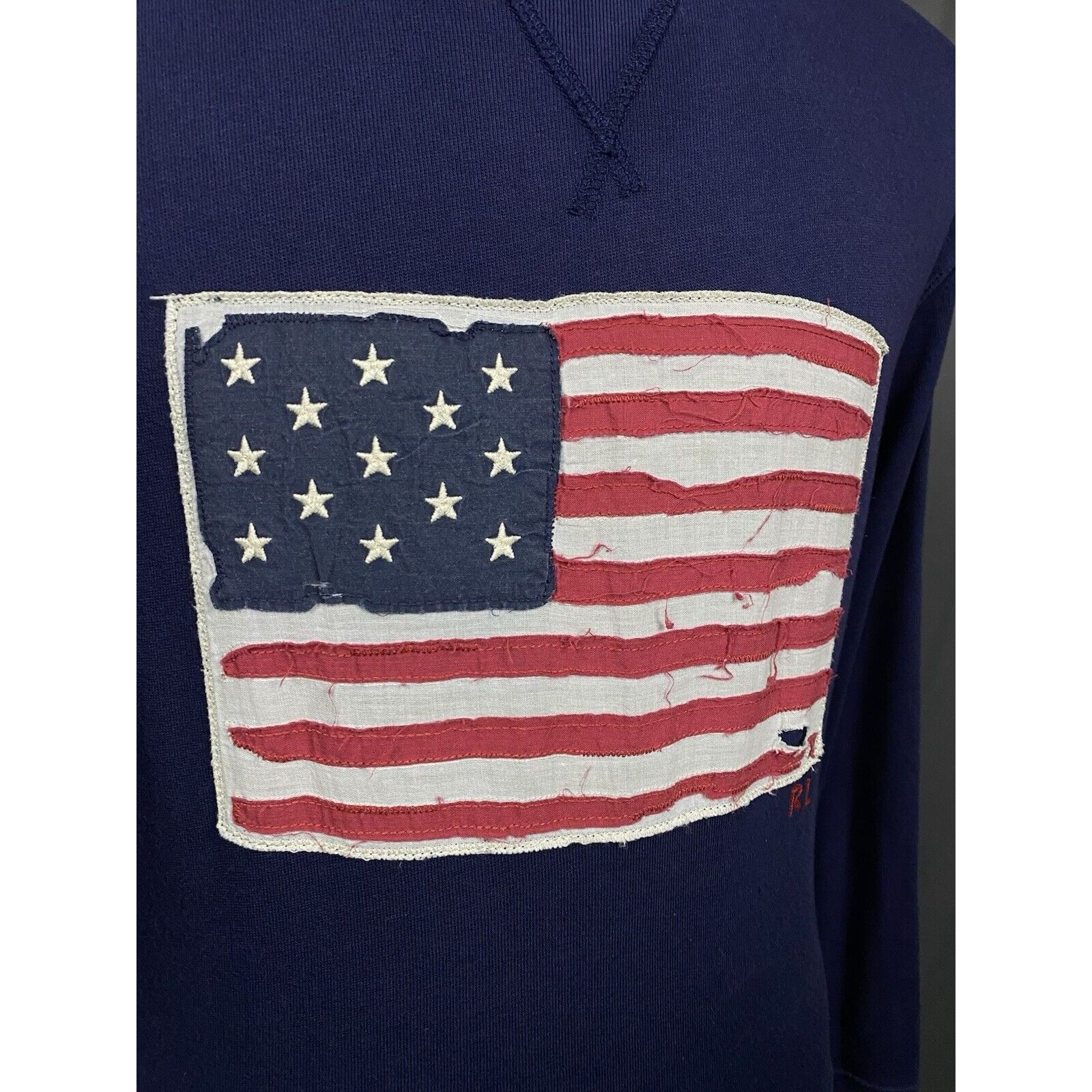Polo Ralph Lauren Polo Ralph Lauren US FLag Men's Blue Crewneck Sweater Size M Size US M / EU 48-50 / 2 - 8 Thumbnail