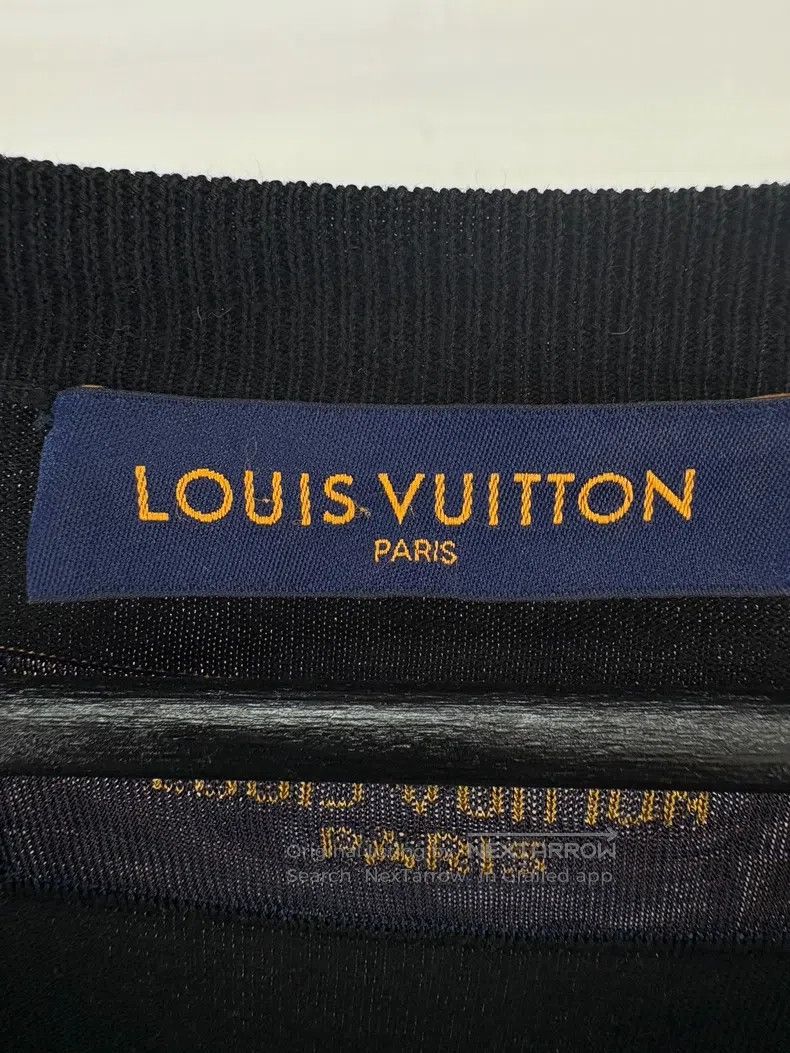 Louis Vuitton Louis Vuitton Black and white knit logo short sleeves Size US XXL / EU 58 / 5 - 5 Thumbnail