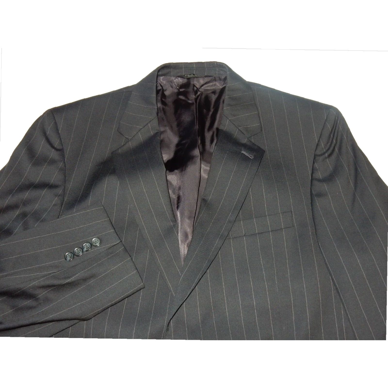 Michael Kors Michael Kors Men's 2 Piece Wool Suit Black Size 43L Size 46R - 2 Thumbnail