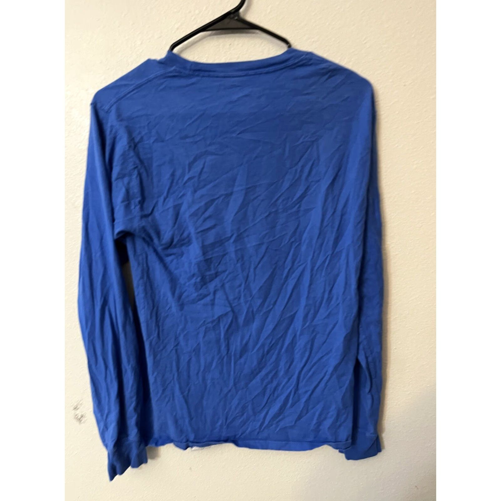 Champion Champion Mens T-Shirt Long Sleeve Pullover Logo Blue Small Cotton Regular Shirt Mens Size US S / EU 44-46 / 1 - 2 Thumbnail