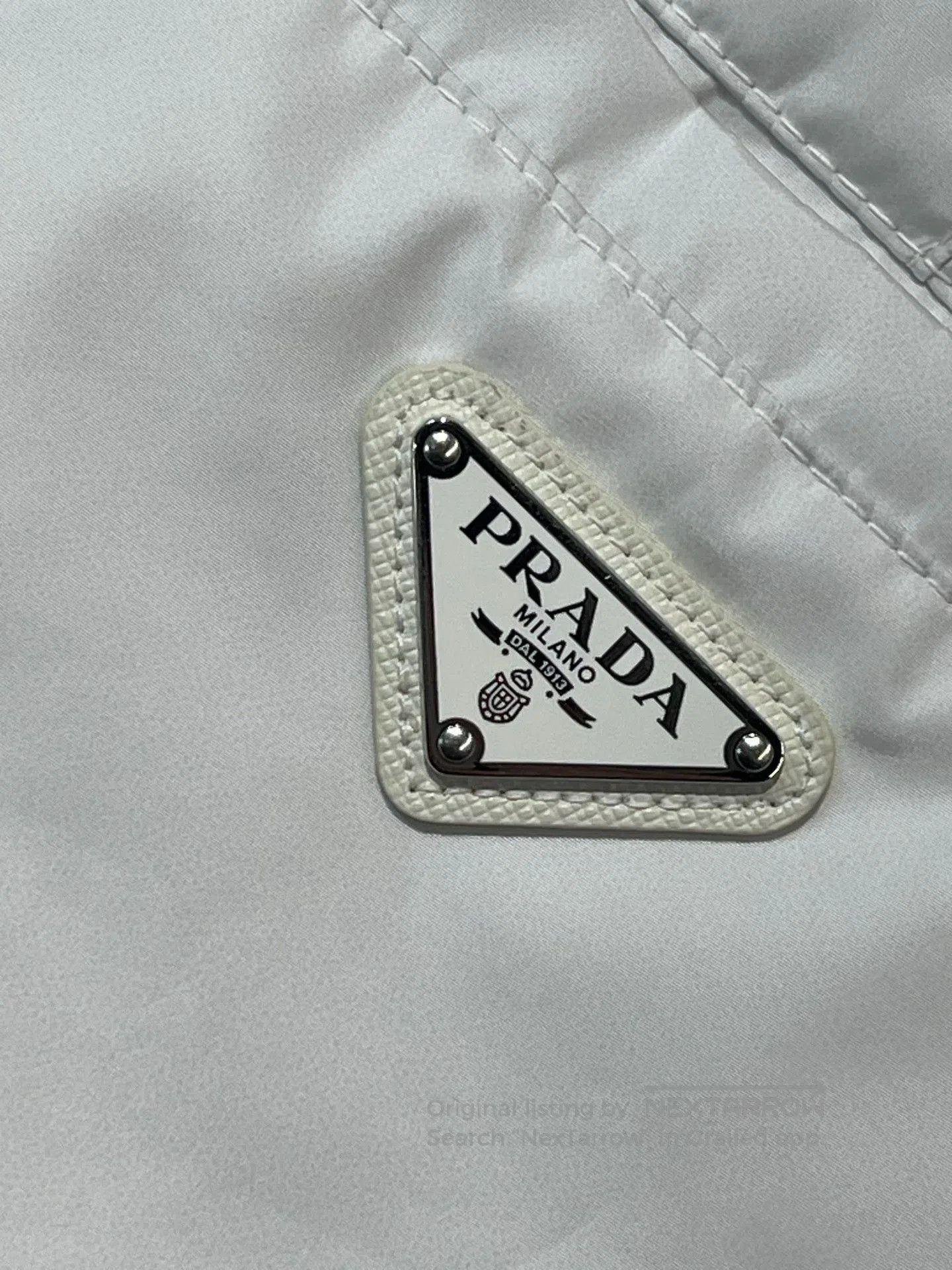 Prada Prada FW23 Triangle Logo Shorts. Size US 35 - 3 Thumbnail