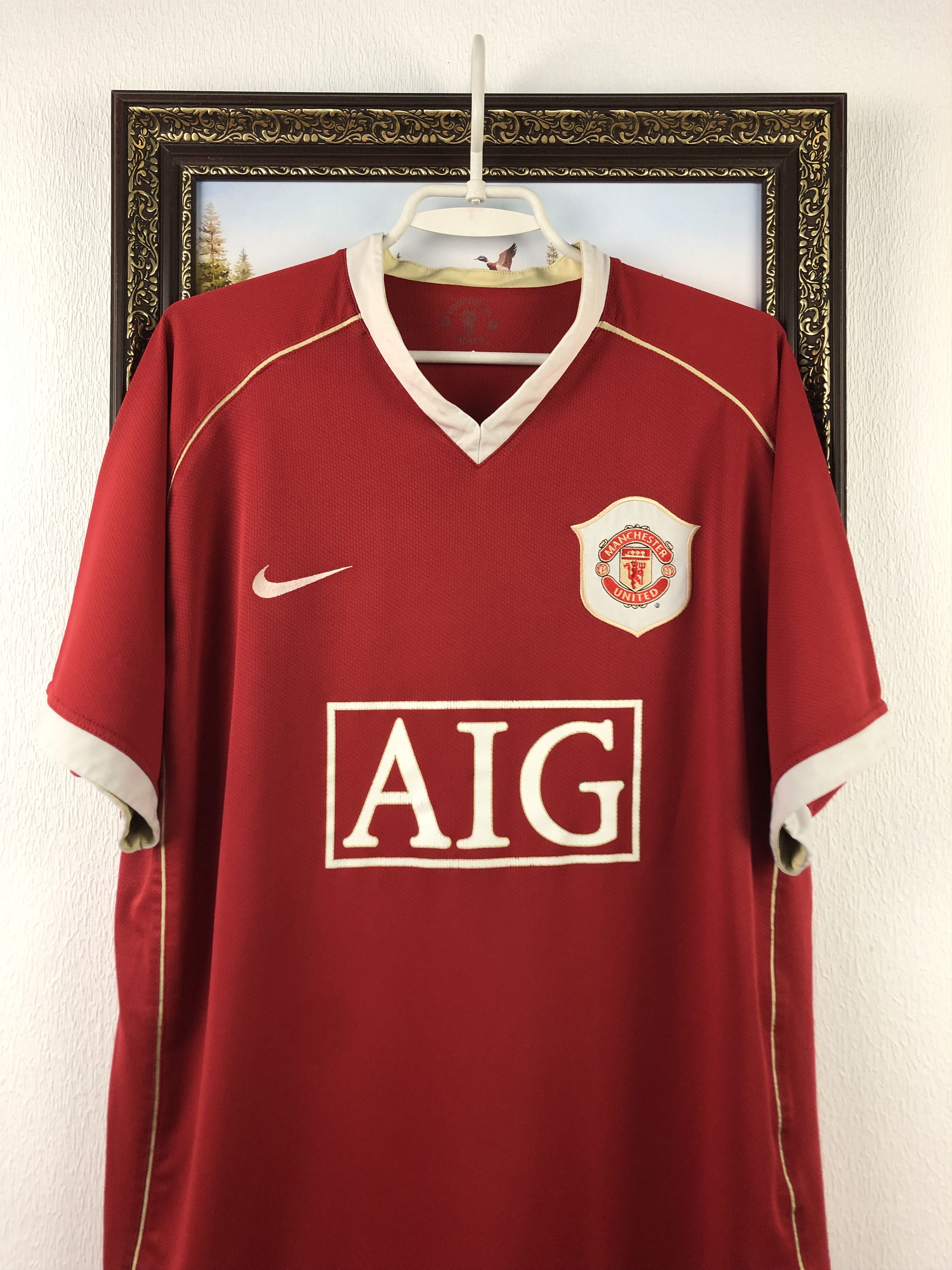 Nike Manchester United football shirt 2006 Soccer Nike Jersey Size US XL / EU 56 / 4 - 2 Thumbnail