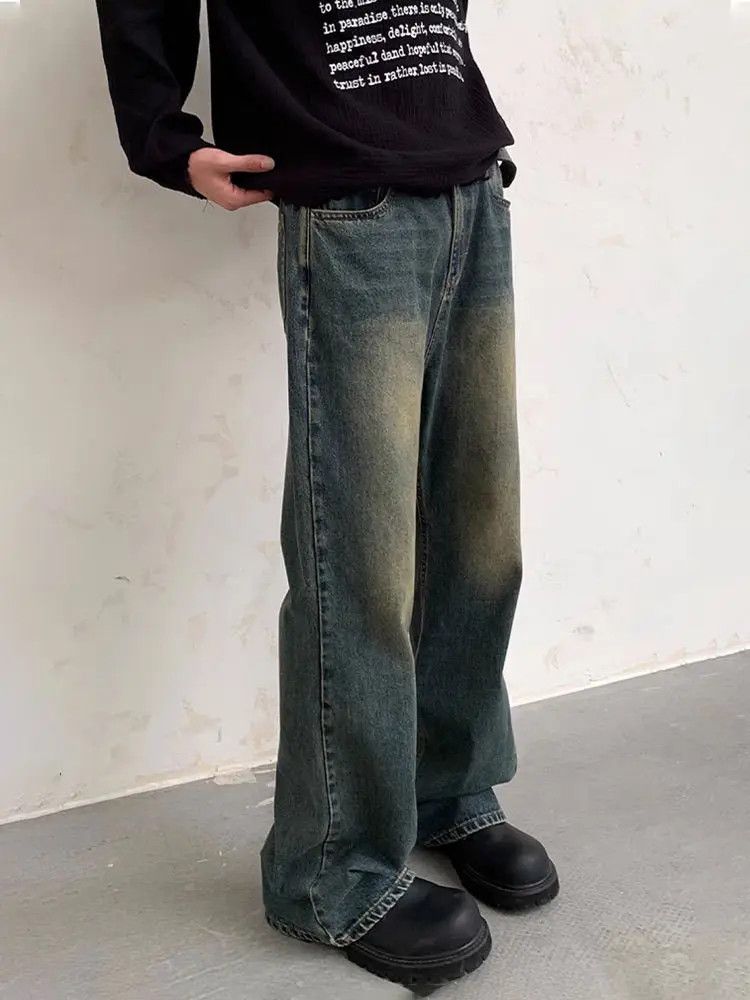 Japanese Brand × Jean Retro loose high street straight leg jeans Size US 32 / EU 48 - 6 Thumbnail