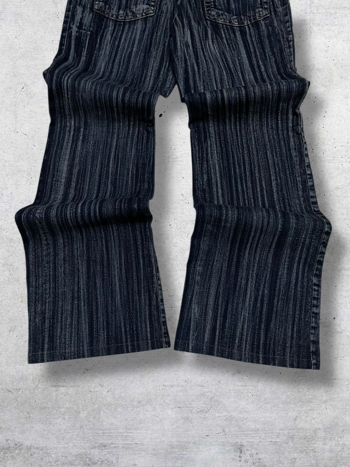 Tornado Mart VINTAGE SUNROSE JAPAN DESIGNER 90S OG TRIBAL FLARED DENIM Size US 29 - 10 Thumbnail
