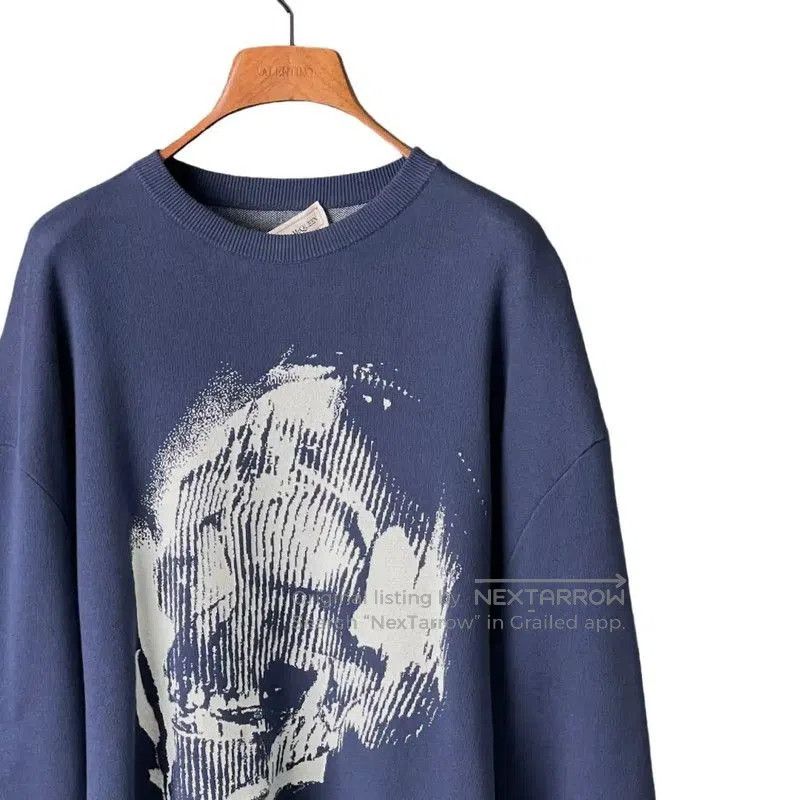 Alexander McQueen Alexander McQueen Men's Blue Cotton Sweatshirt . Size US M / EU 48-50 / 2 - 3 Thumbnail