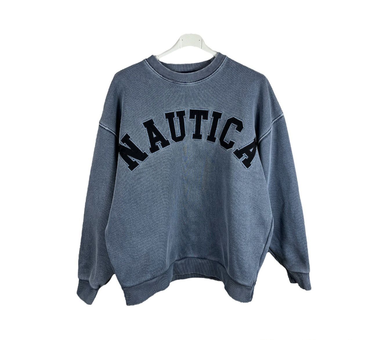 Japanese Brand × Nautica Nautica.jp distressed washed boxy heavy sweatshirt crewneck Size US S / EU 44-46 / 1 - 2 Thumbnail