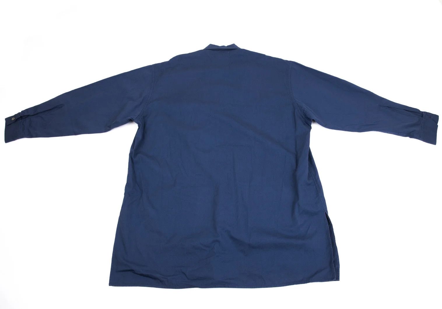 Yohji Yamamoto Yohji Yamamoto Cotton Grommet Button Pullover Long Shirt Size US M / EU 48-50 / 2 - 17 Thumbnail