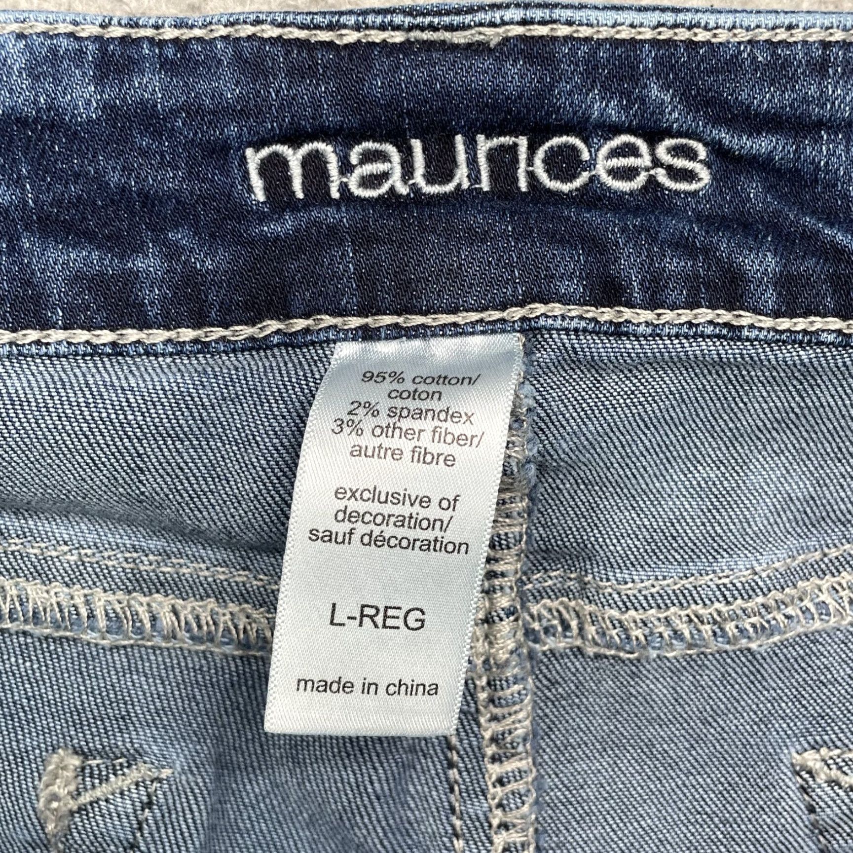 Vintage Maurice Jean Shorts Women Large Raw Cut Off Y2K Retro 90's American Preppy Rodeo Denim Size 36" / US 14 / IT 50 - 5 Thumbnail