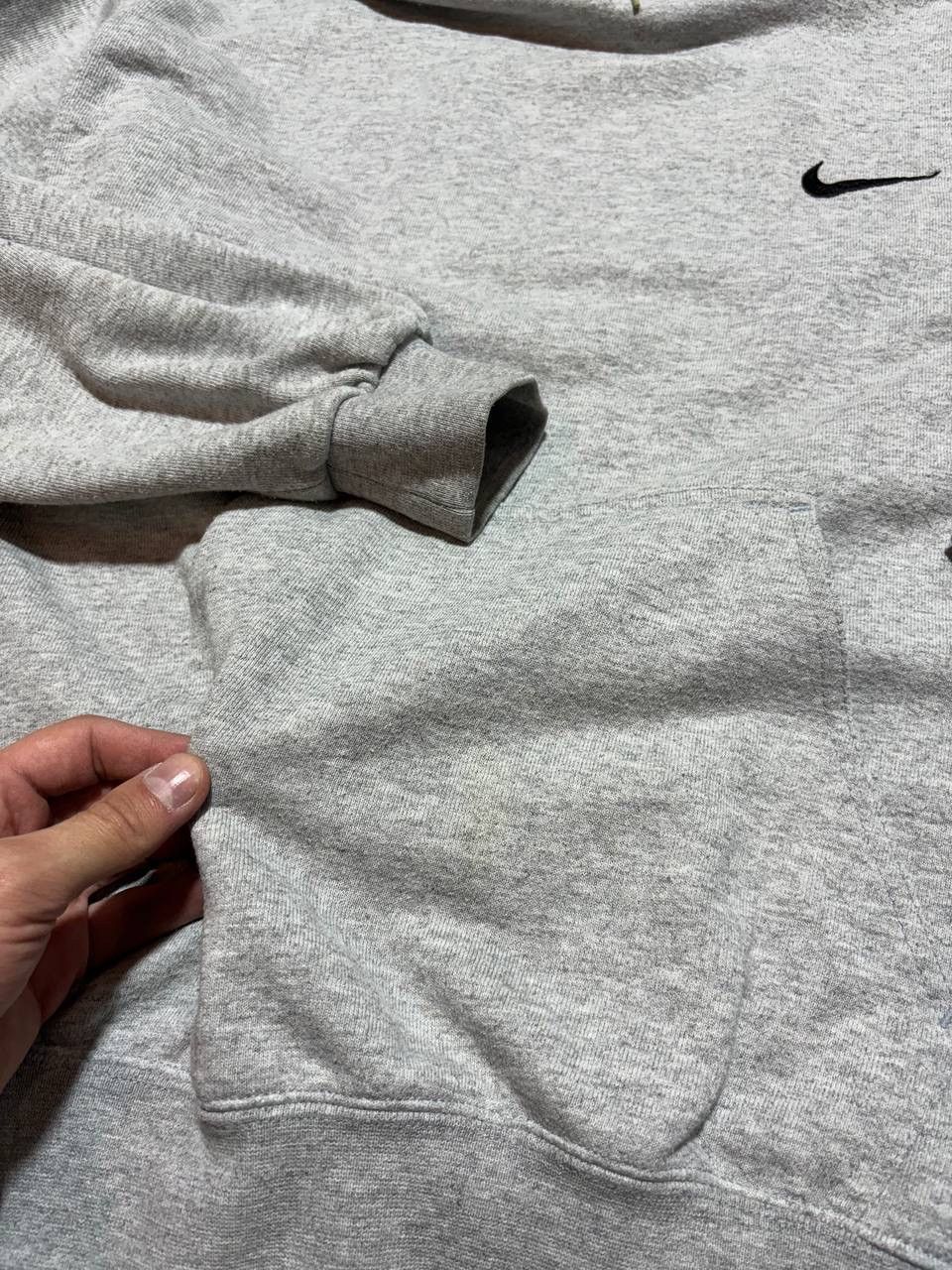 Japanese Brand × Nike × Vintage Vintage Nike hoodie Drill Small Logo Gray size M Y2K Size US M / EU 48-50 / 2 - 10 Thumbnail