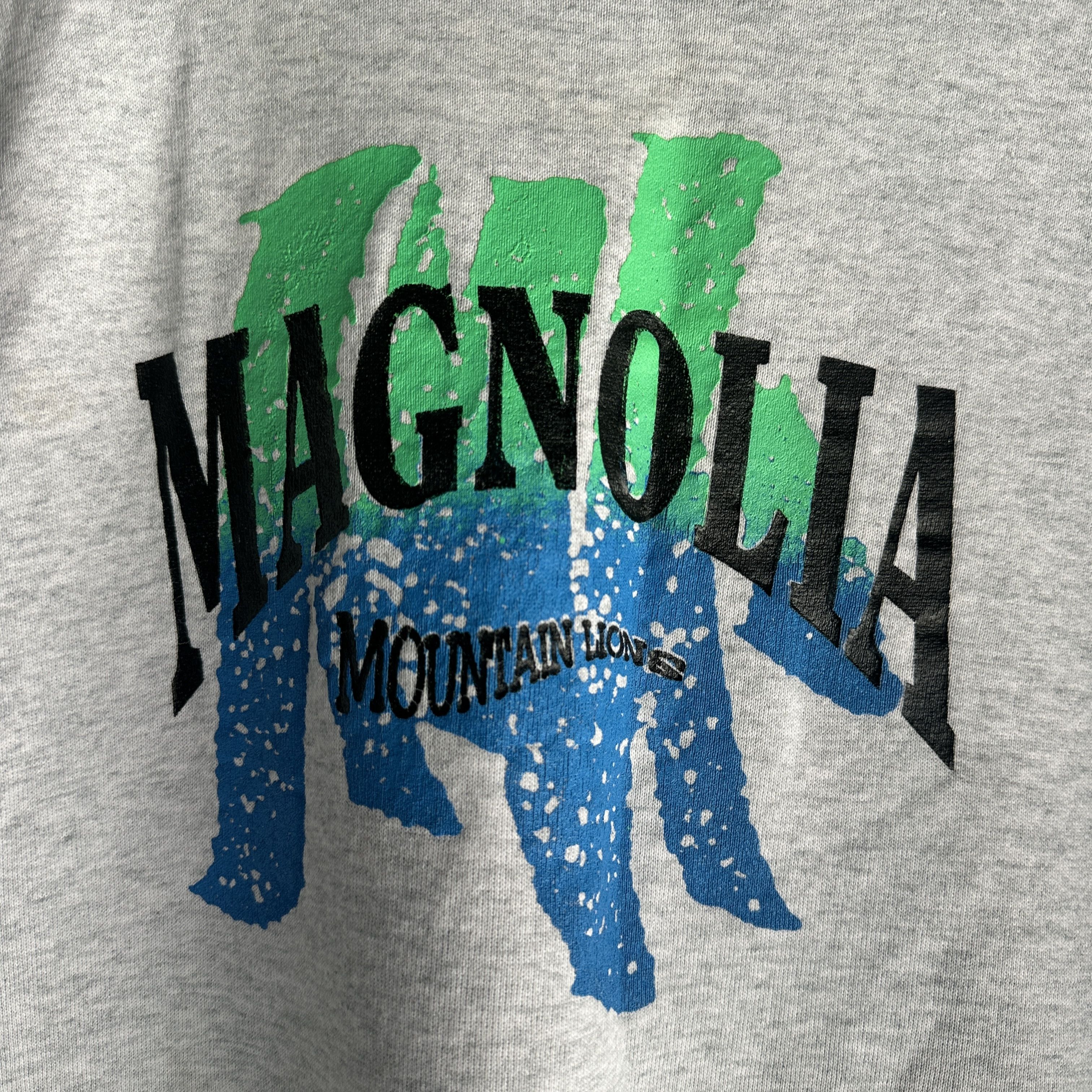 Fruit Of The Loom Vtg Magnolia Sweater Mens Crewneck Mountain Lions Boxy 90s Size US XL / EU 56 / 4 - 6 Thumbnail