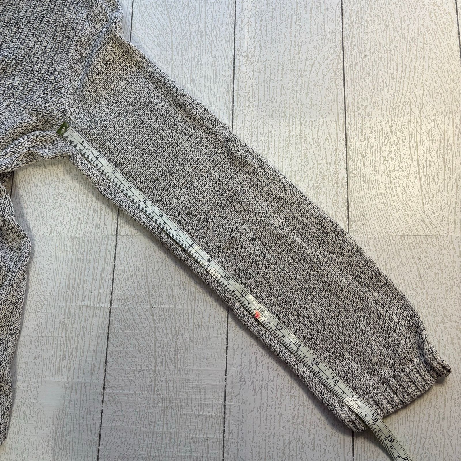 Other Christopher & Banks Gray Marled Henley Sweater XL Size XL / US 12-14 / IT 48-50 - 7 Thumbnail