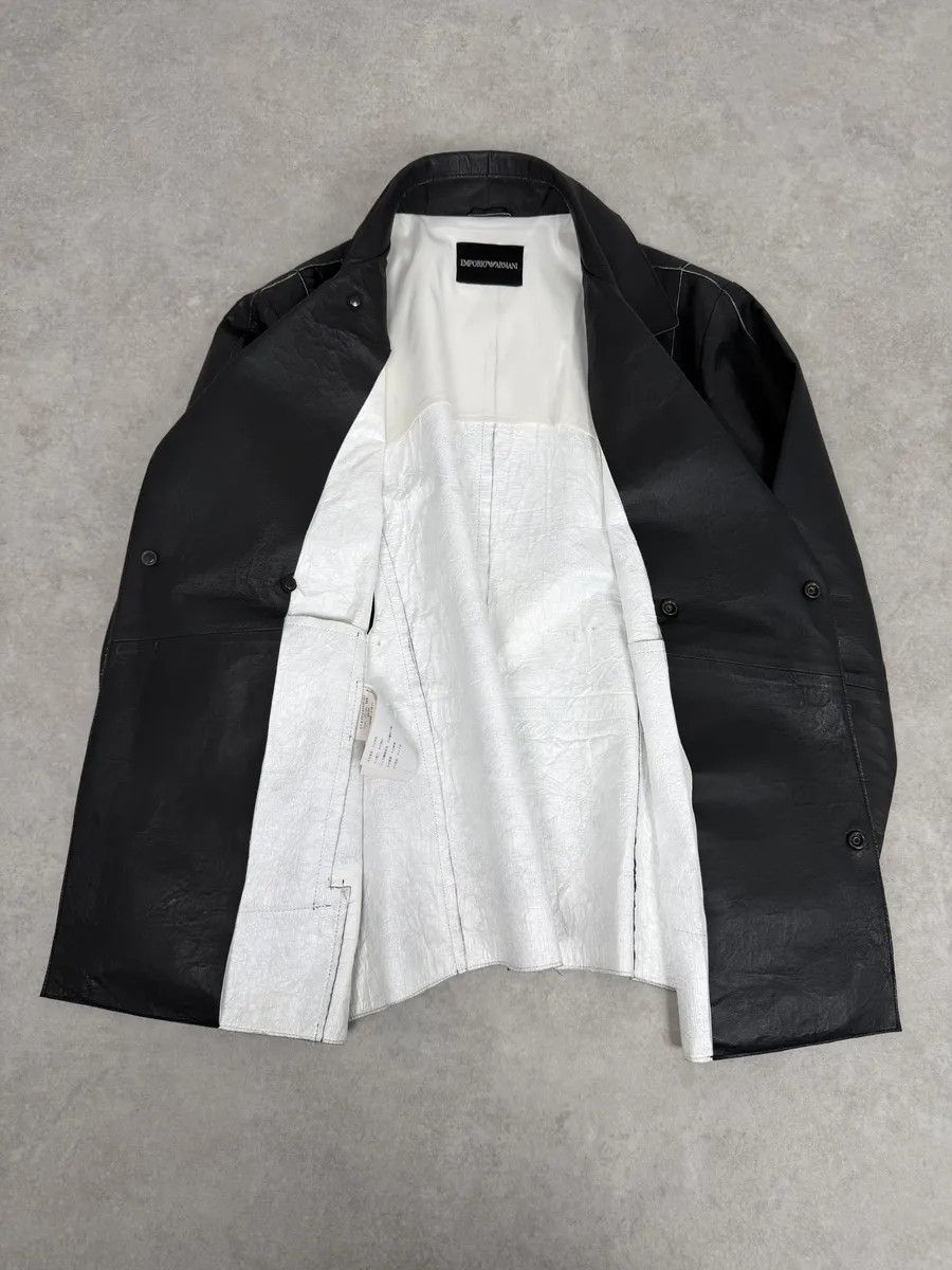 Emporio Armani SS2013 Emporio Armani Black Eroded Blazer Officer Jacket Size US M / EU 48-50 / 2 - 11 Thumbnail