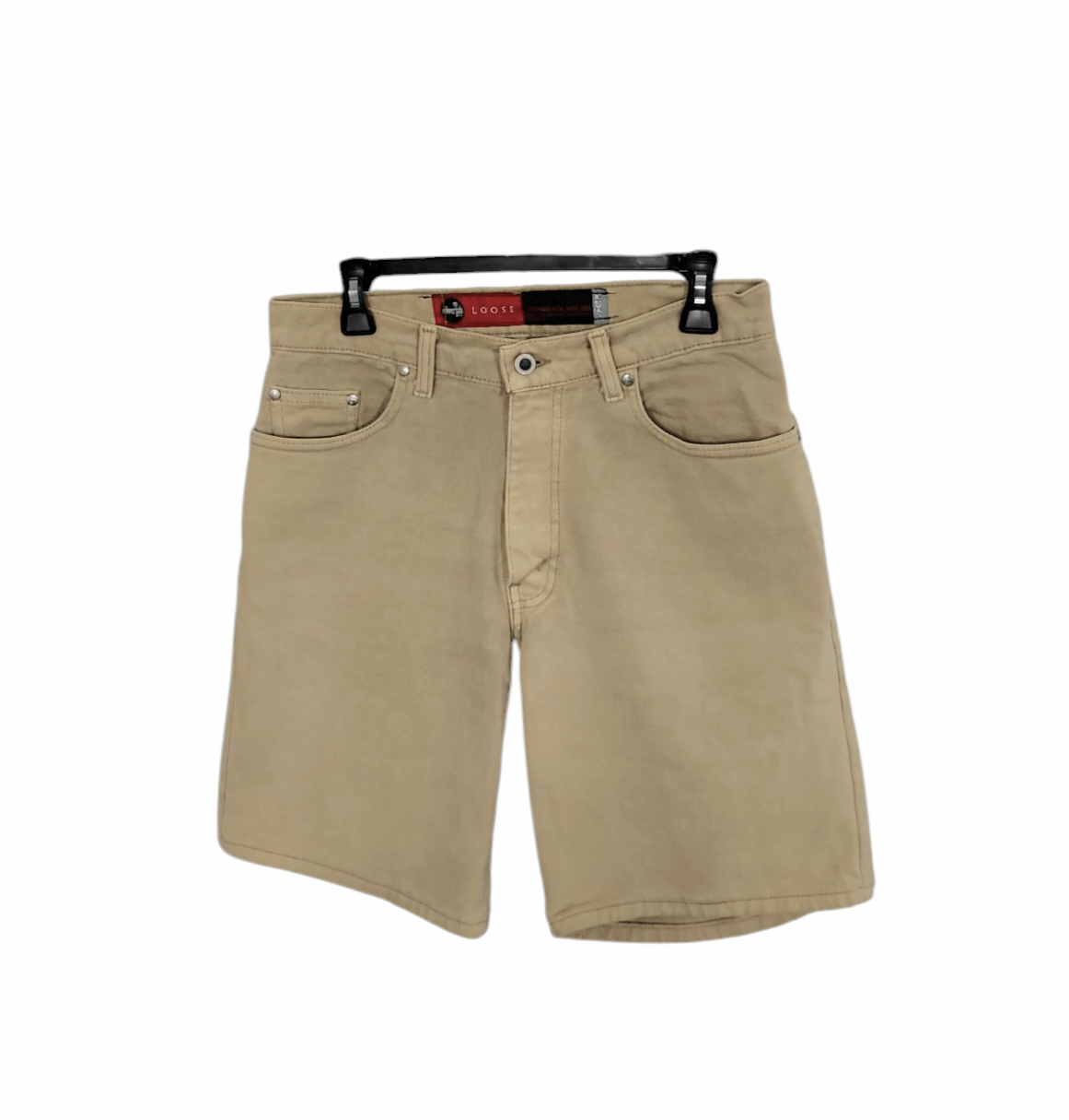Levi's × Vintage Vtg 90s Levi’s Silver Tab Loose Fit Jeans Shorts Beige 31 Size US 31 - 2 Thumbnail