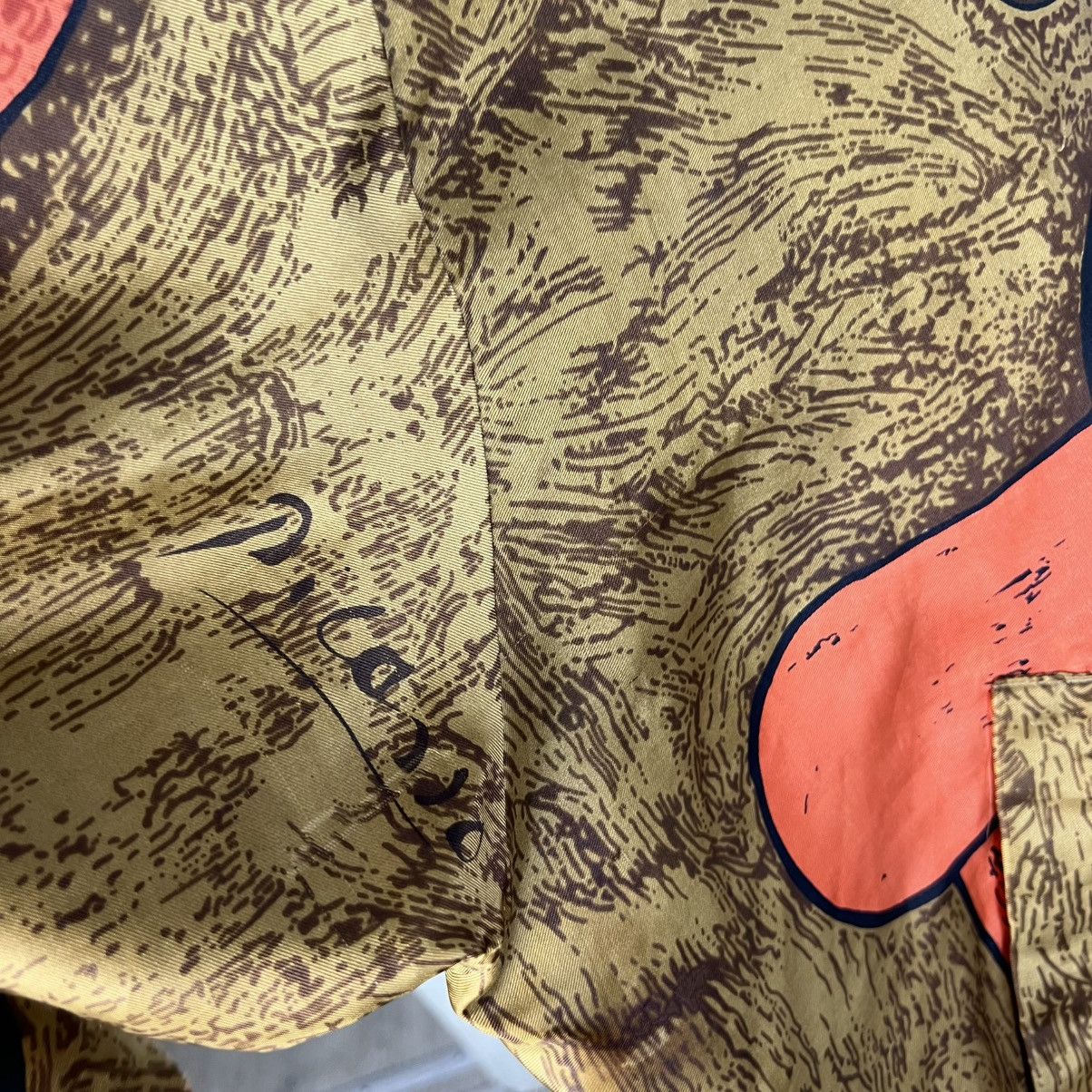 Vintage Vintage Y2K Picasso Allover Print Silk Bomber Jacket Size US L / EU 52-54 / 3 - 3 Thumbnail