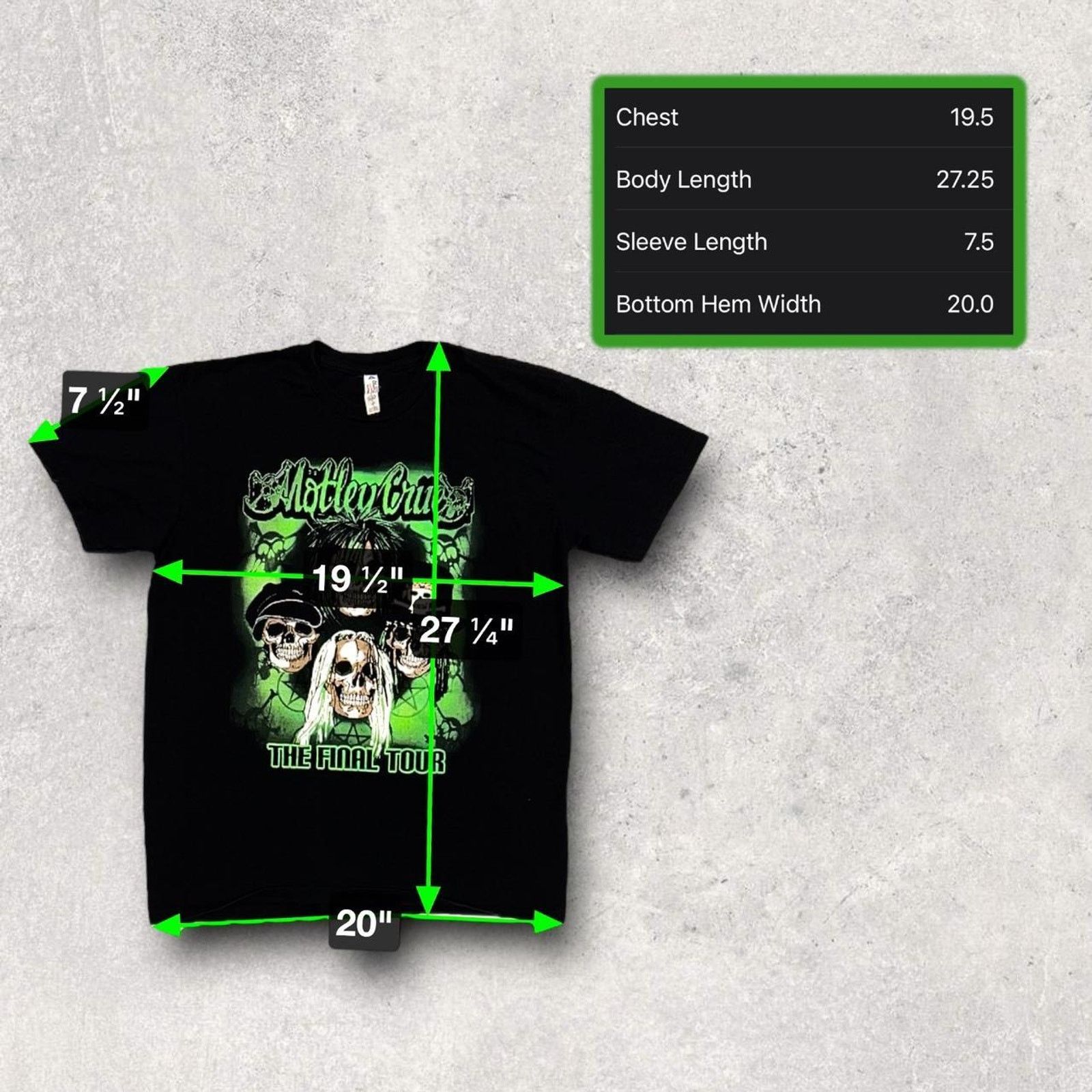Other Mötley Crue ‘The Final Tour’ 2015 Double Sided Rock T-Shirt Size US M / EU 48-50 / 2 - 5 Thumbnail