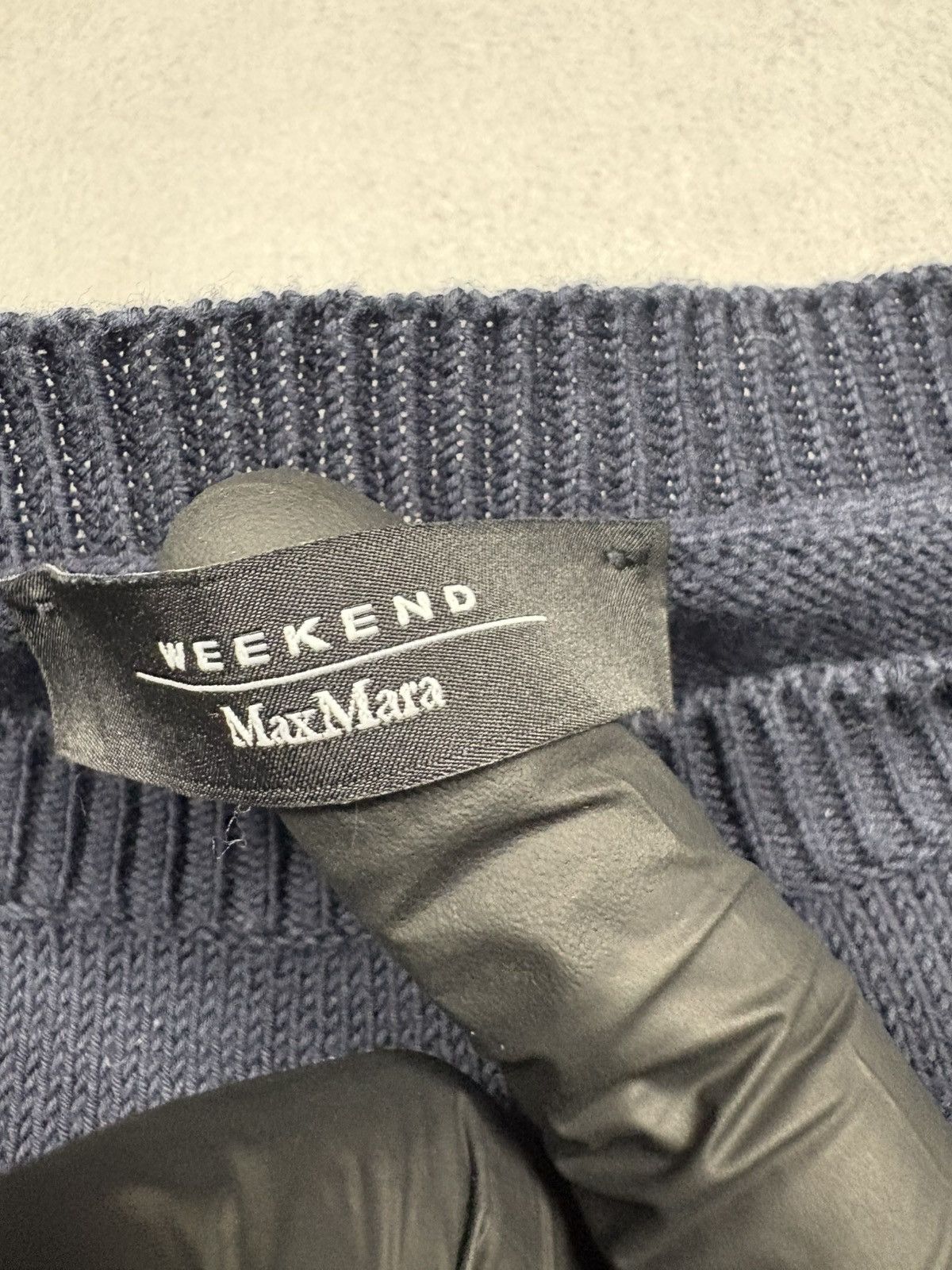 Weekend Max Mara Weekend Max Mara Knit Sweater With Swallow Motif Navy Size M Size M / US 6-8 / IT 42-44 - 10 Thumbnail